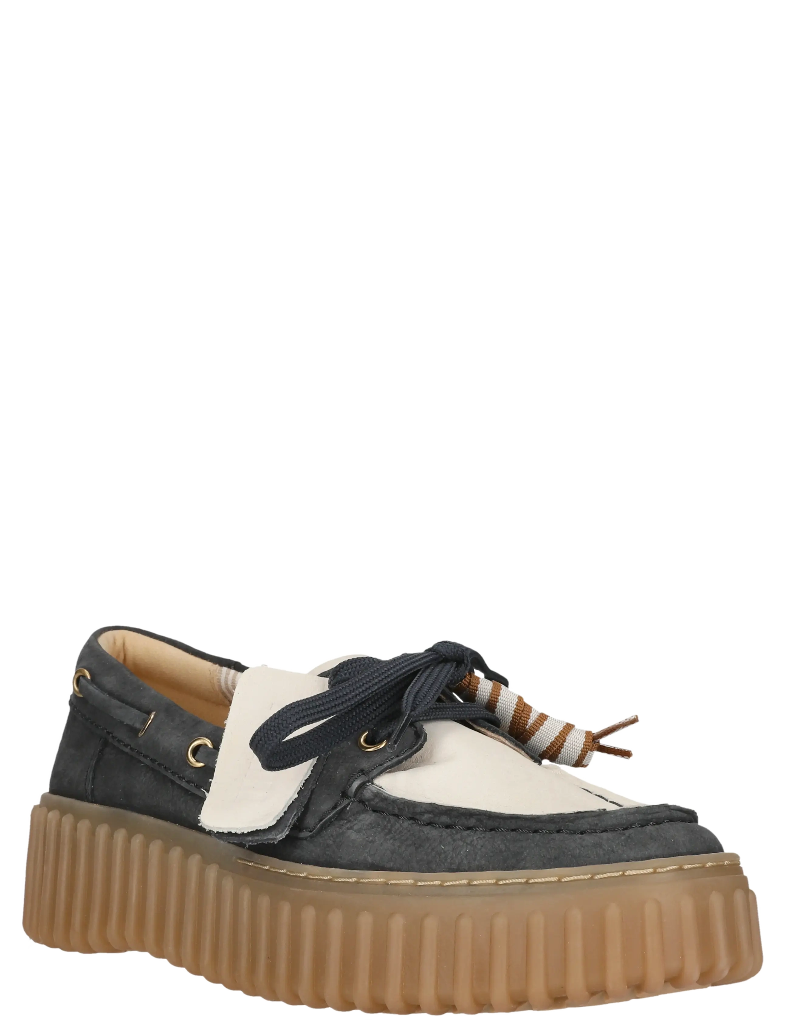 Clarks - Torhill Boat D - navy combi - 2