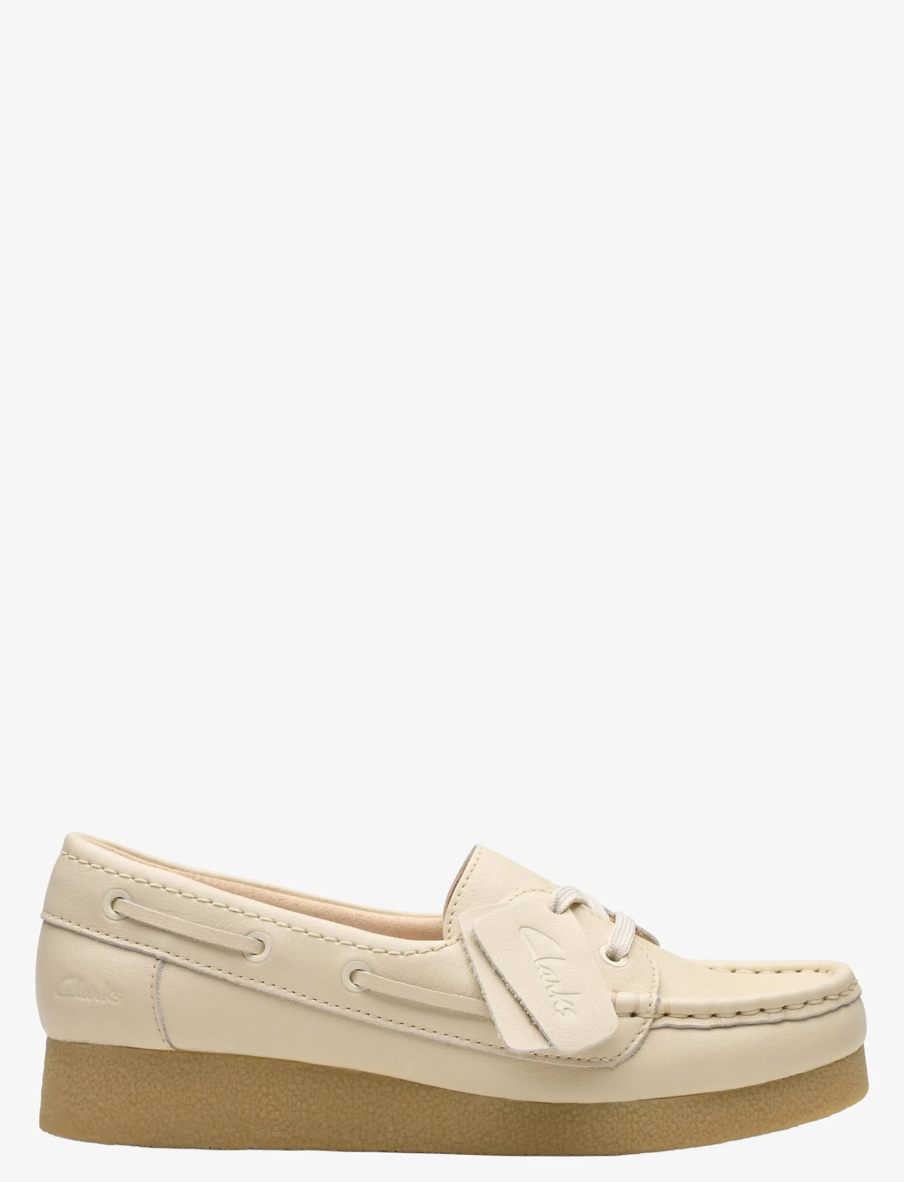 Clarks - WallabeeEVOSea D - seilersko - cream leather - 0