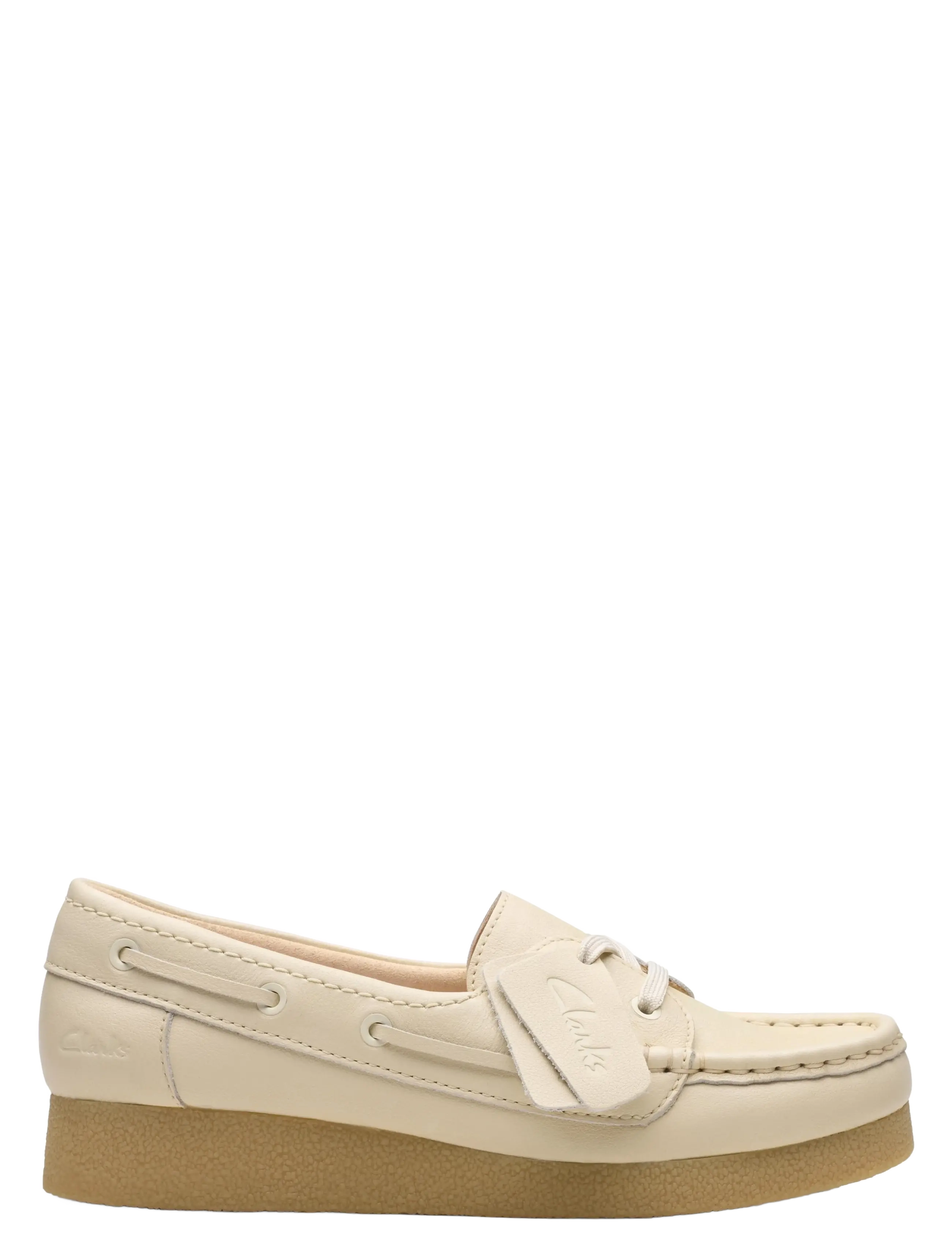 Clarks WallabeeEVOSea D - Bootsschuhe - CREAM LEATHER / cream