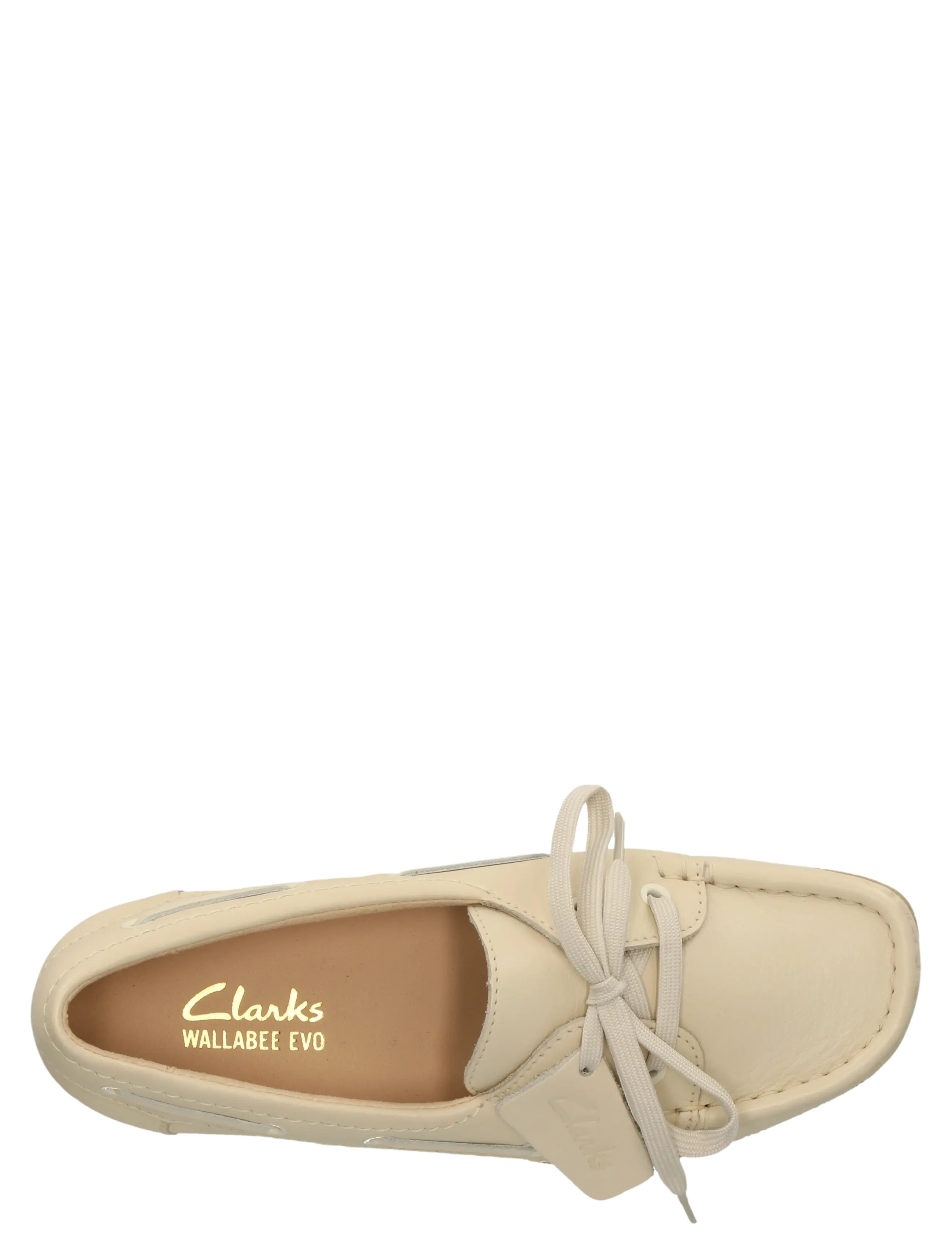 Clarks - WallabeeEVOSea D - cream leather - 2