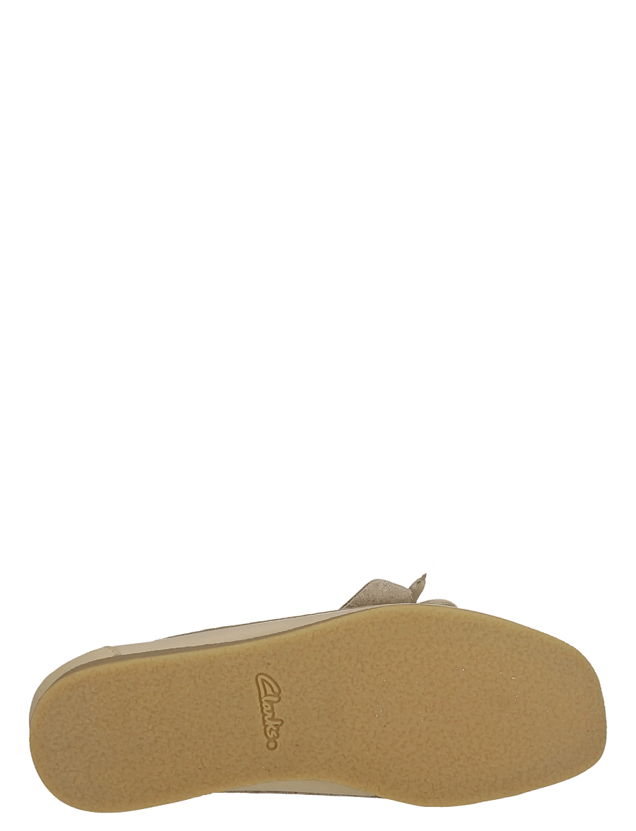Clarks - WallabeeEVOSea D - seglarskor - cream leather - 4