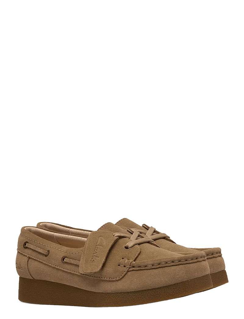 Clarks - WallabeeEVOSea D - seglarskor - dark sand suede - 5