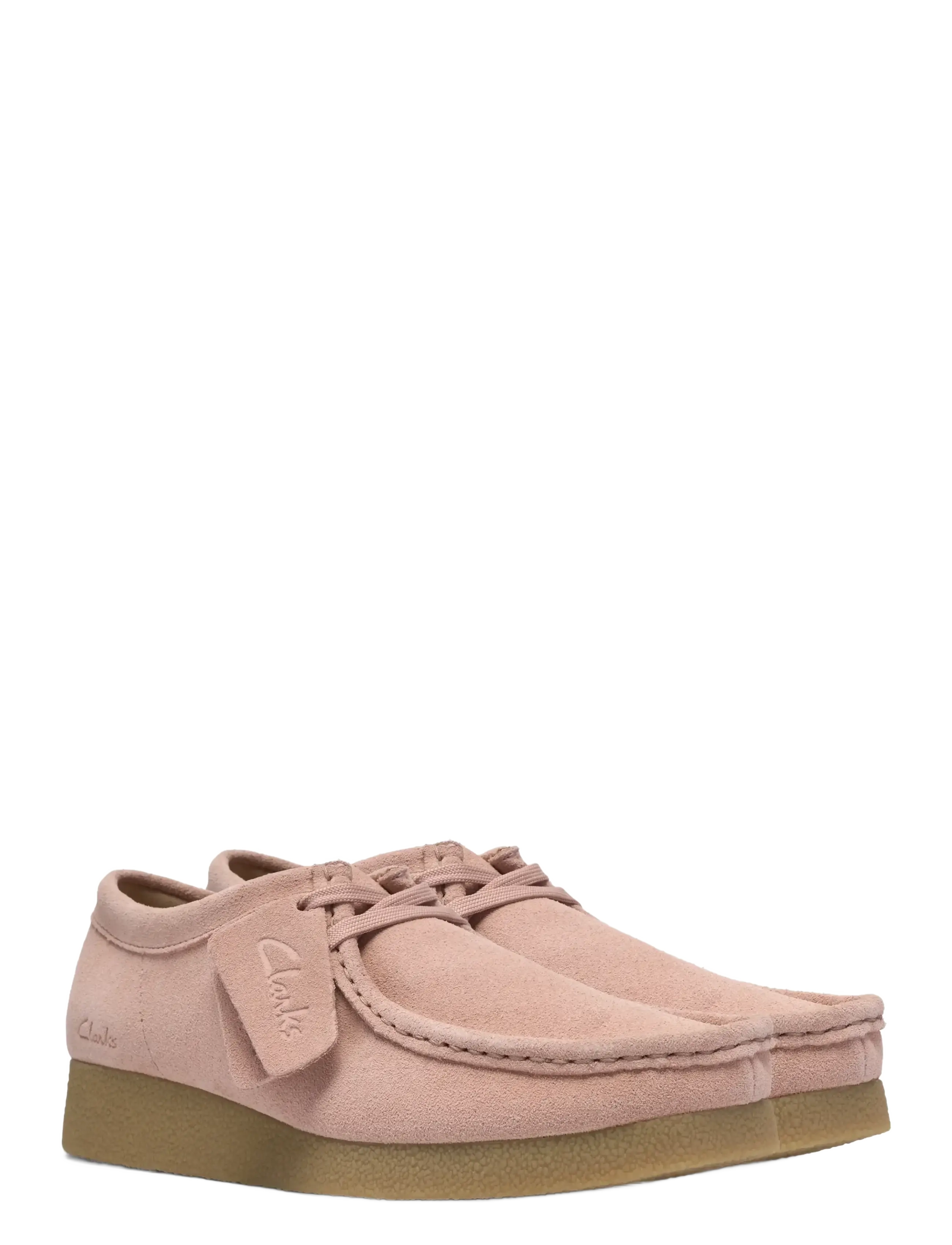 Clarks - WallabeeEVOSh D - mode trends - light pink suede - 4