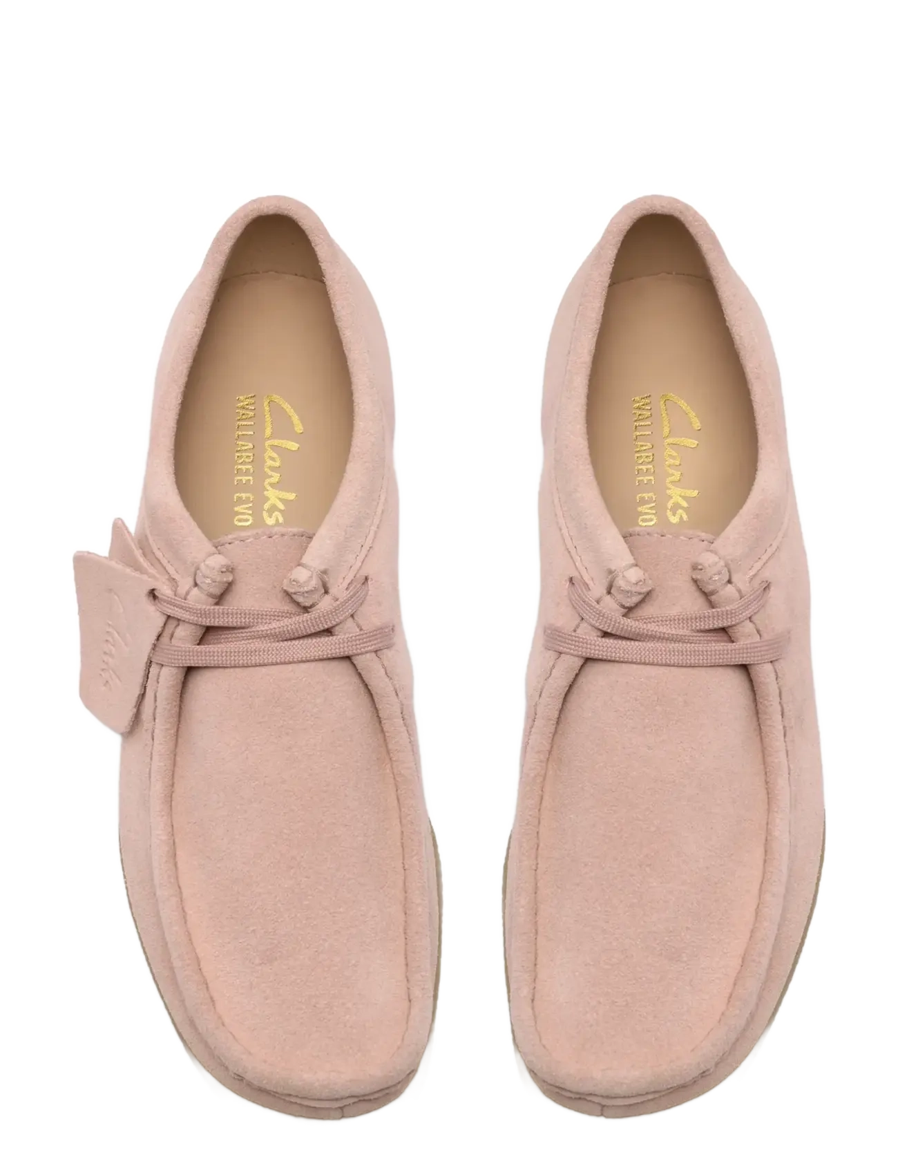 Clarks - WallabeeEVOSh D - loafers - light pink suede - 5