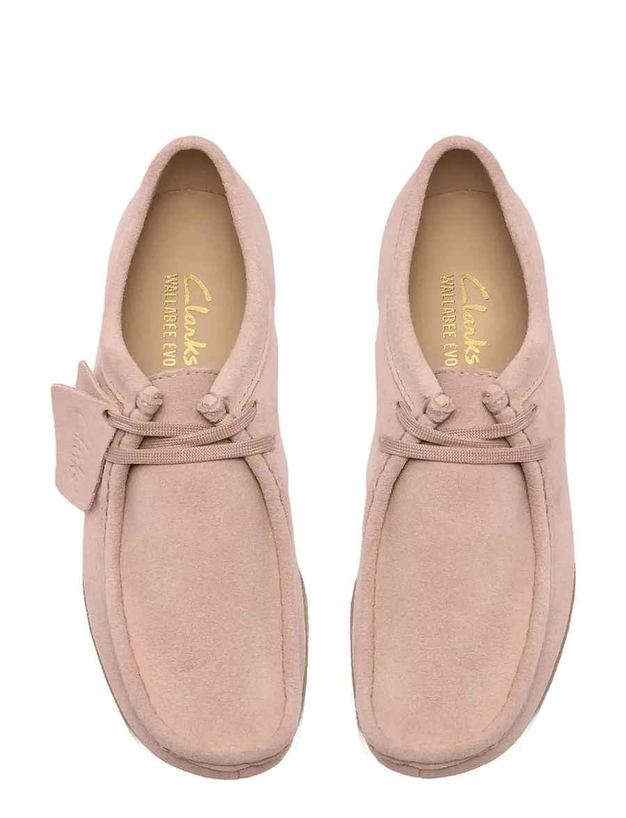 Clarks - WallabeeEVOSh D - modetrender - light pink suede - 5