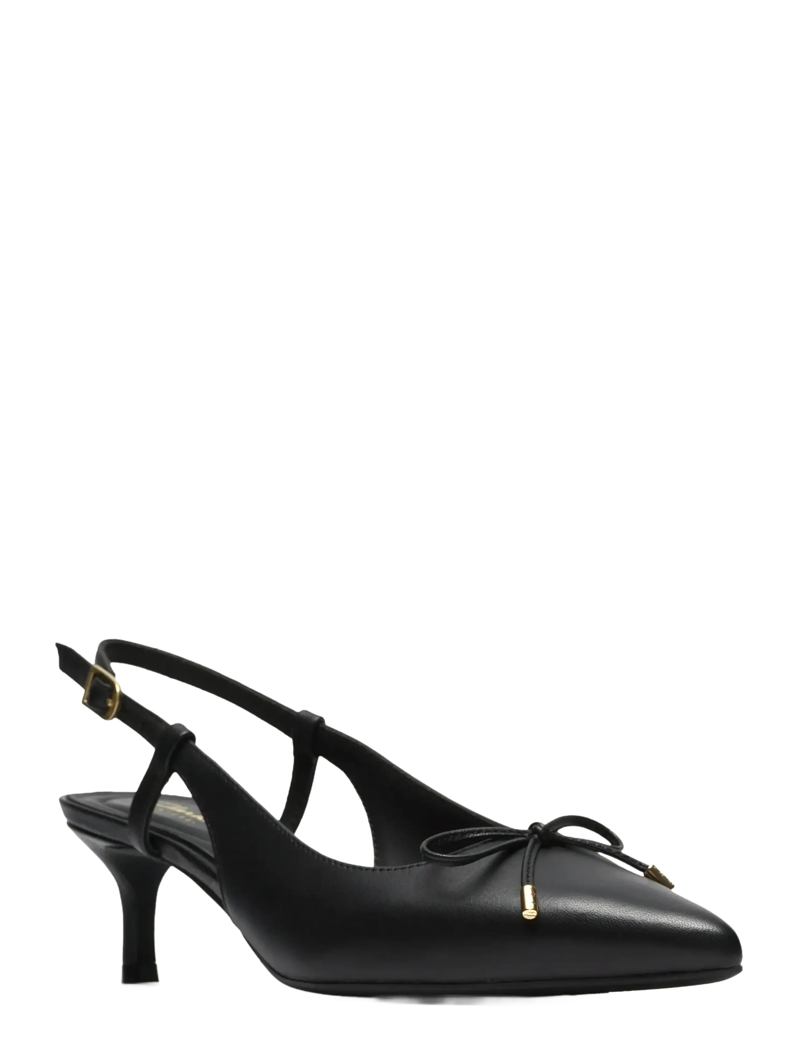 Clarks Zarey Bow D - Slingbacks - BLACK LEATHER / black