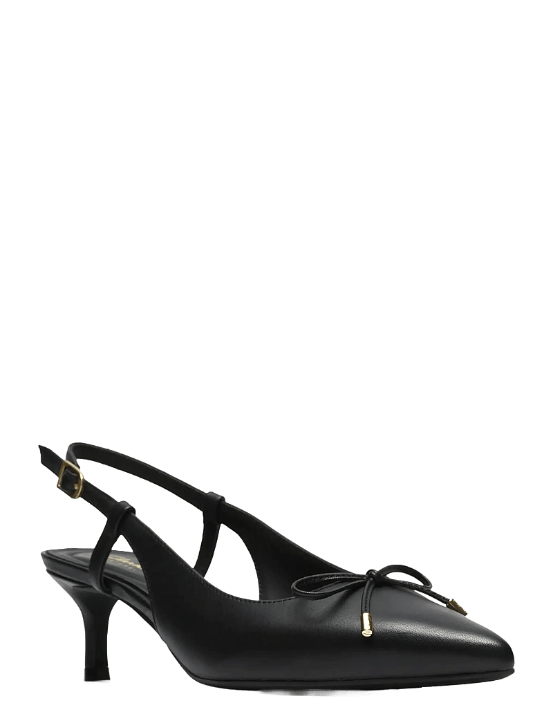 Clarks - Zarey Bow D - högklackade slingbacks - black leather - 0