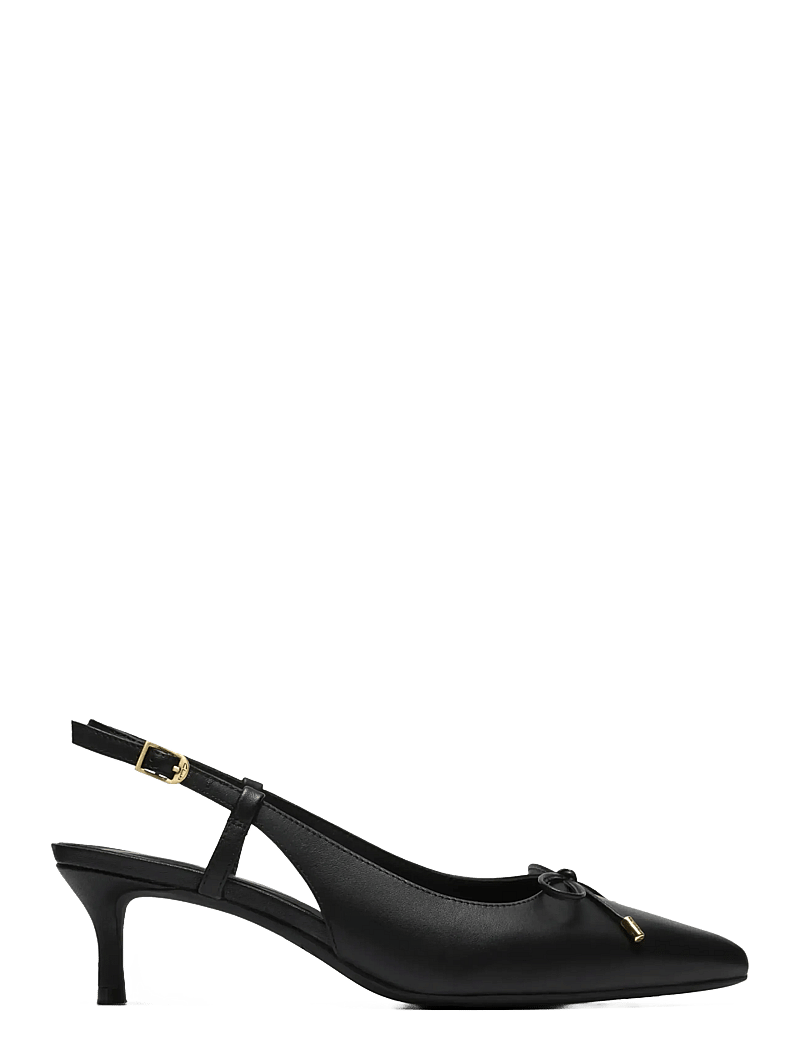 Clarks - Zarey Bow D - högklackade slingbacks - black leather - 2