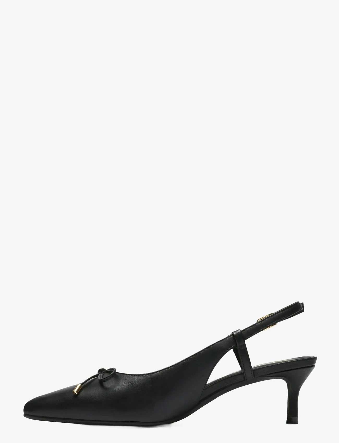Clarks - Zarey Bow D - högklackade slingbacks - black leather - 3