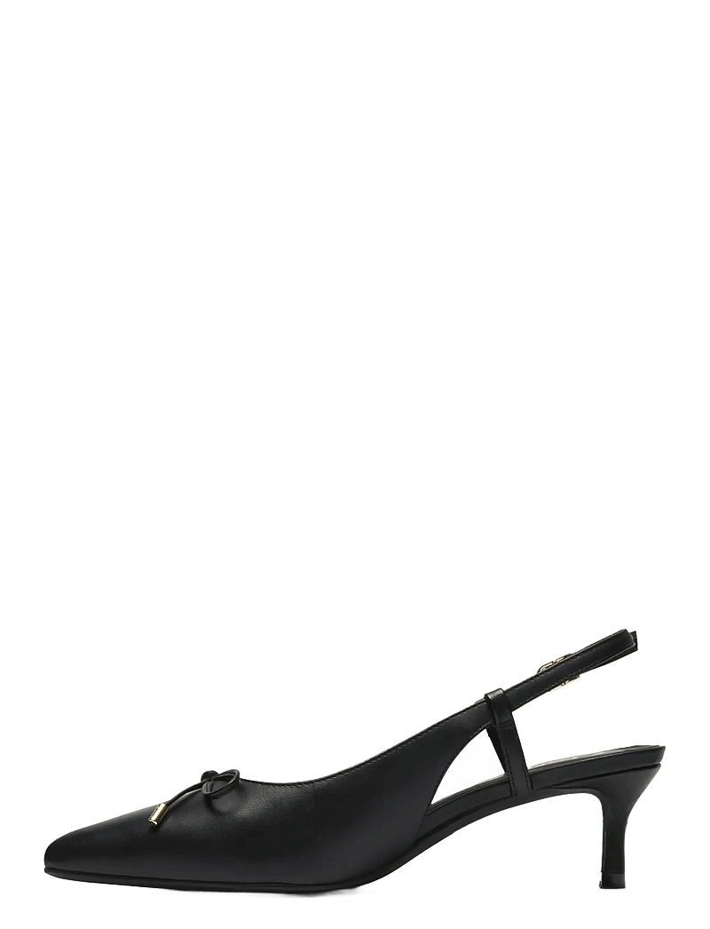 Clarks - Zarey Bow D - högklackade slingbacks - black leather - 3