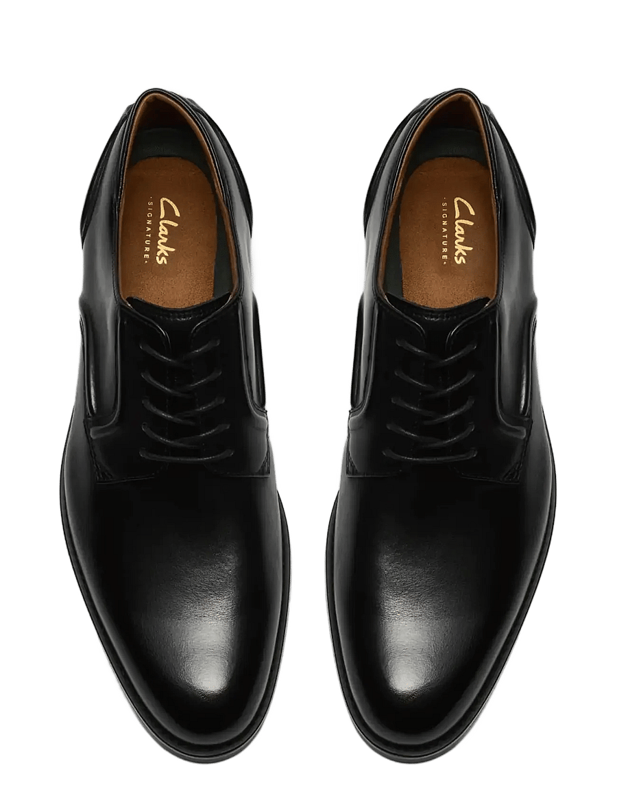 Clarks - CraftRemi Lace G - derby sko - black leather - 5