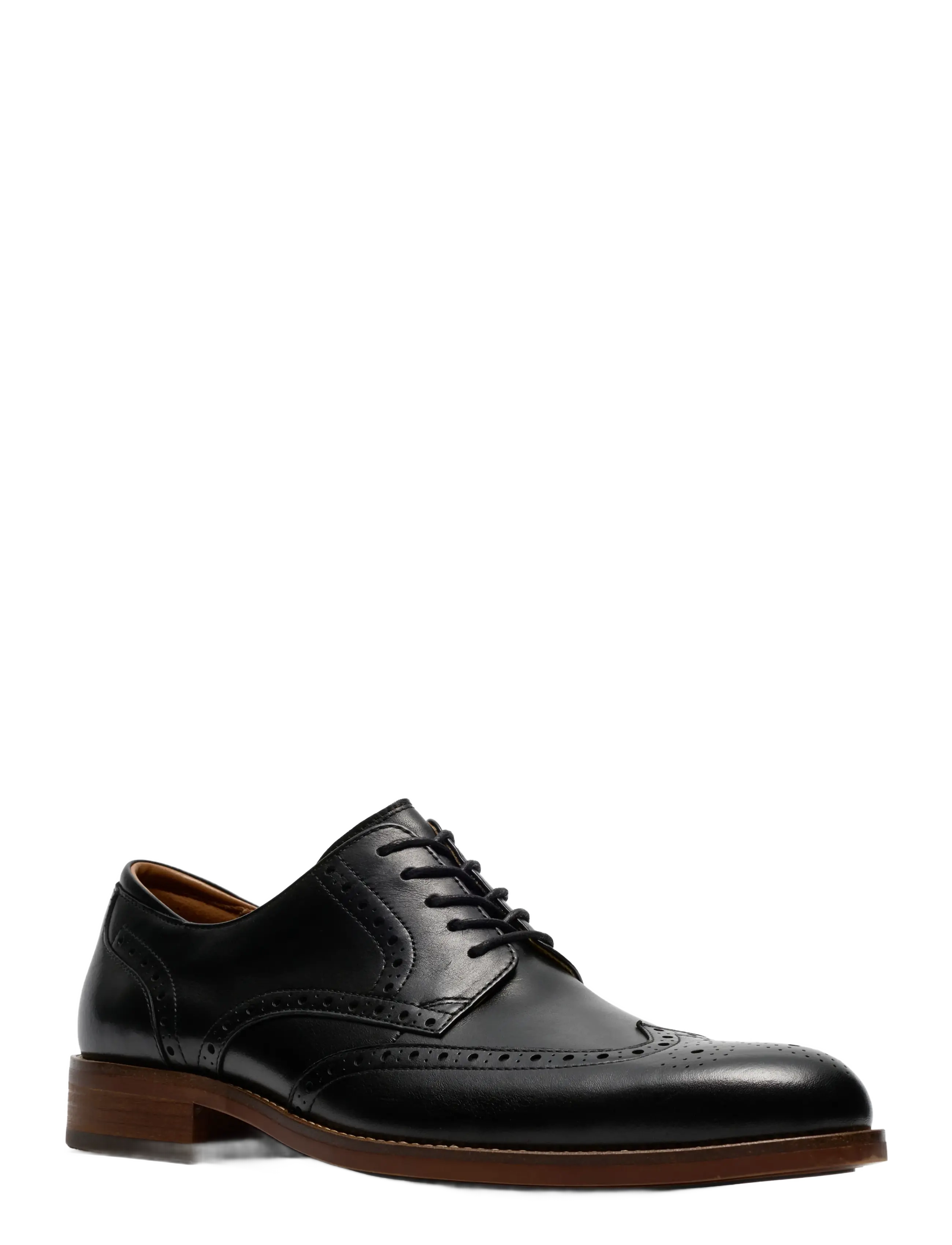 Clarks - CraftRemi Tip G - shop by occasion - black leather - 2