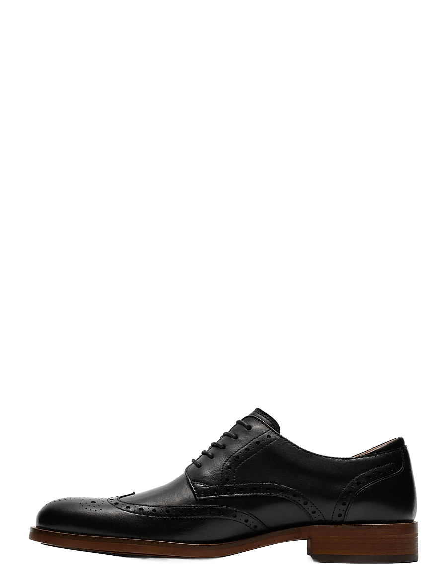 Clarks - CraftRemi Tip G - shop by occasion - black leather - 3