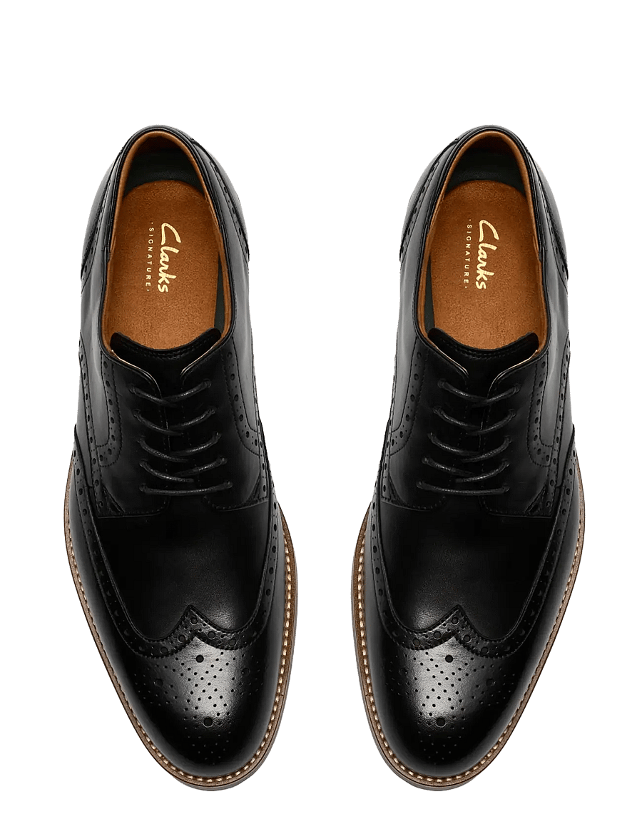 Clarks - CraftRemi Tip G - shop by occasion - black leather - 5