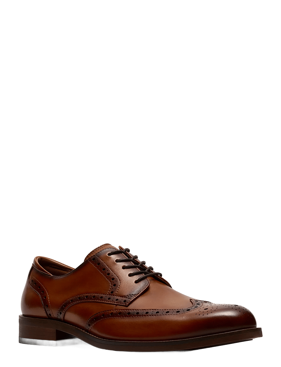 Clarks - CraftRemi Tip G - shop by occasion - tan leather - 2