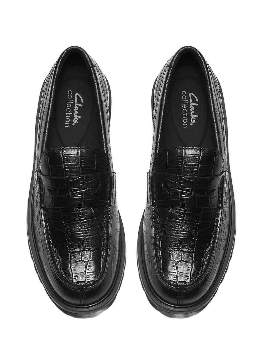 Clarks - Berwick Lo G - shoppa efter tillfälle - black croc - 5