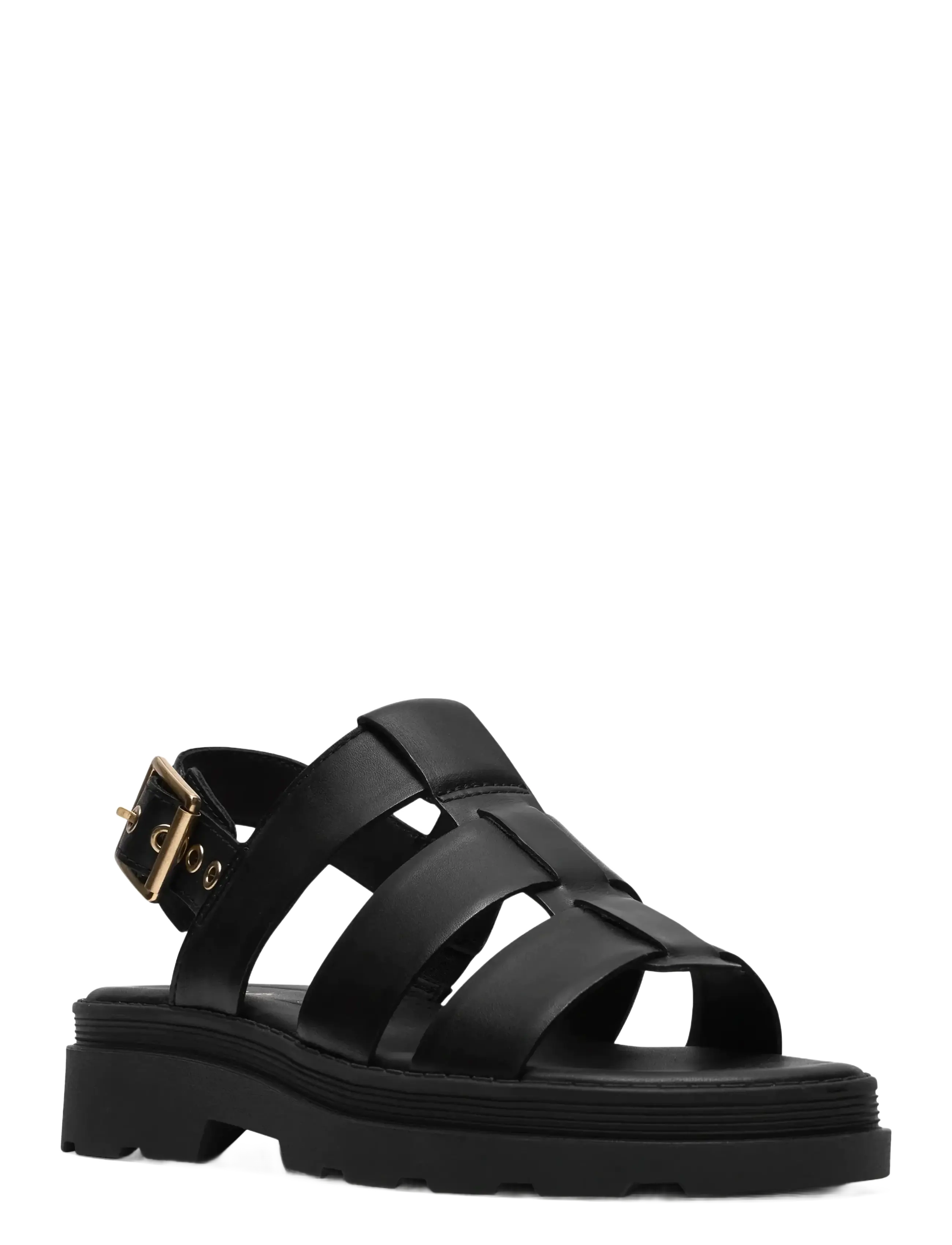 Clarks - Orinoco3 Strap D - flade sandaler - black leather - 1