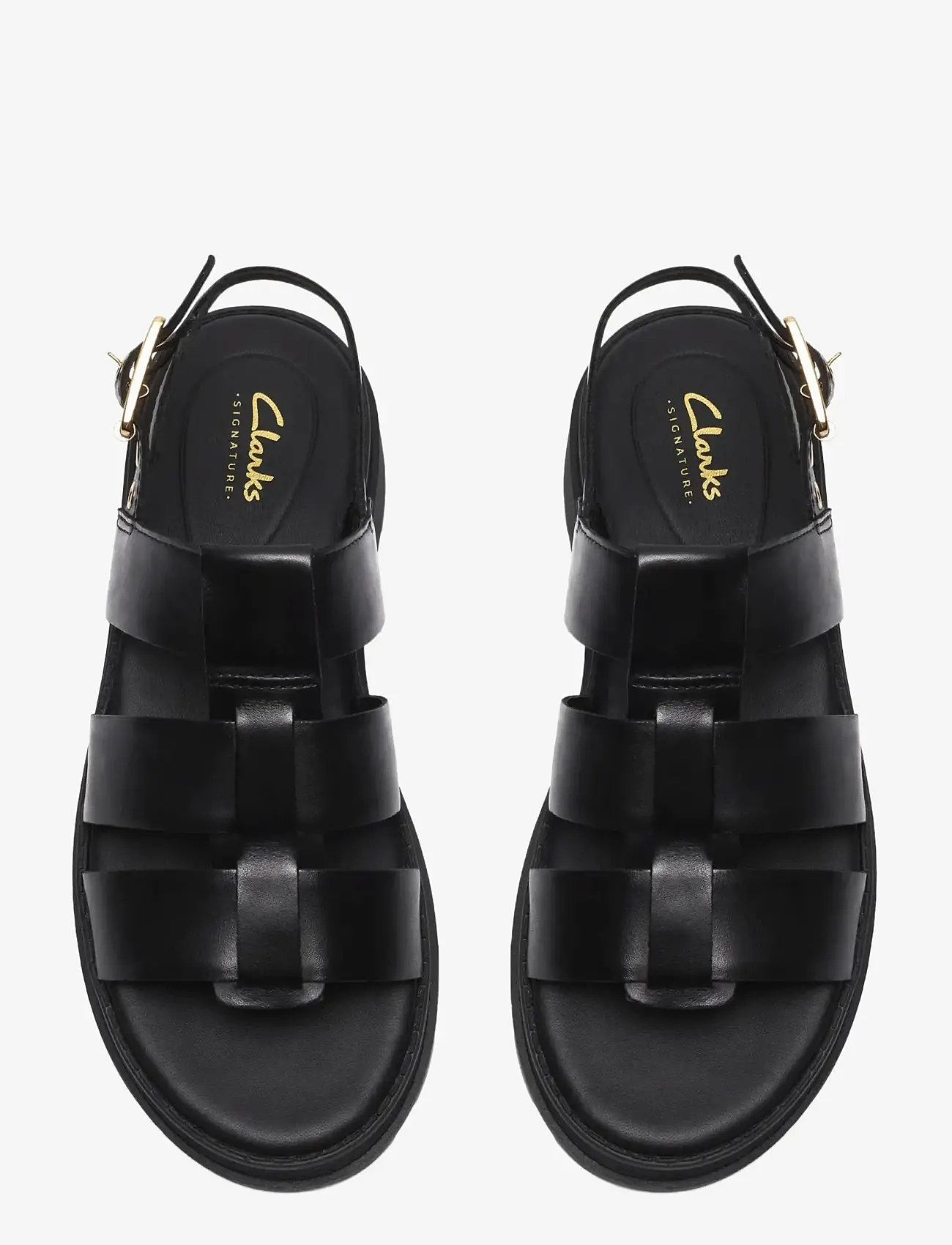 Clarks - Orinoco3 Strap D - flade sandaler - black leather - 3