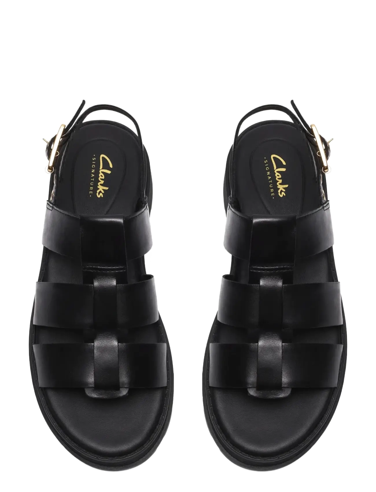 Clarks - Orinoco3 Strap D - flade sandaler - black leather - 3