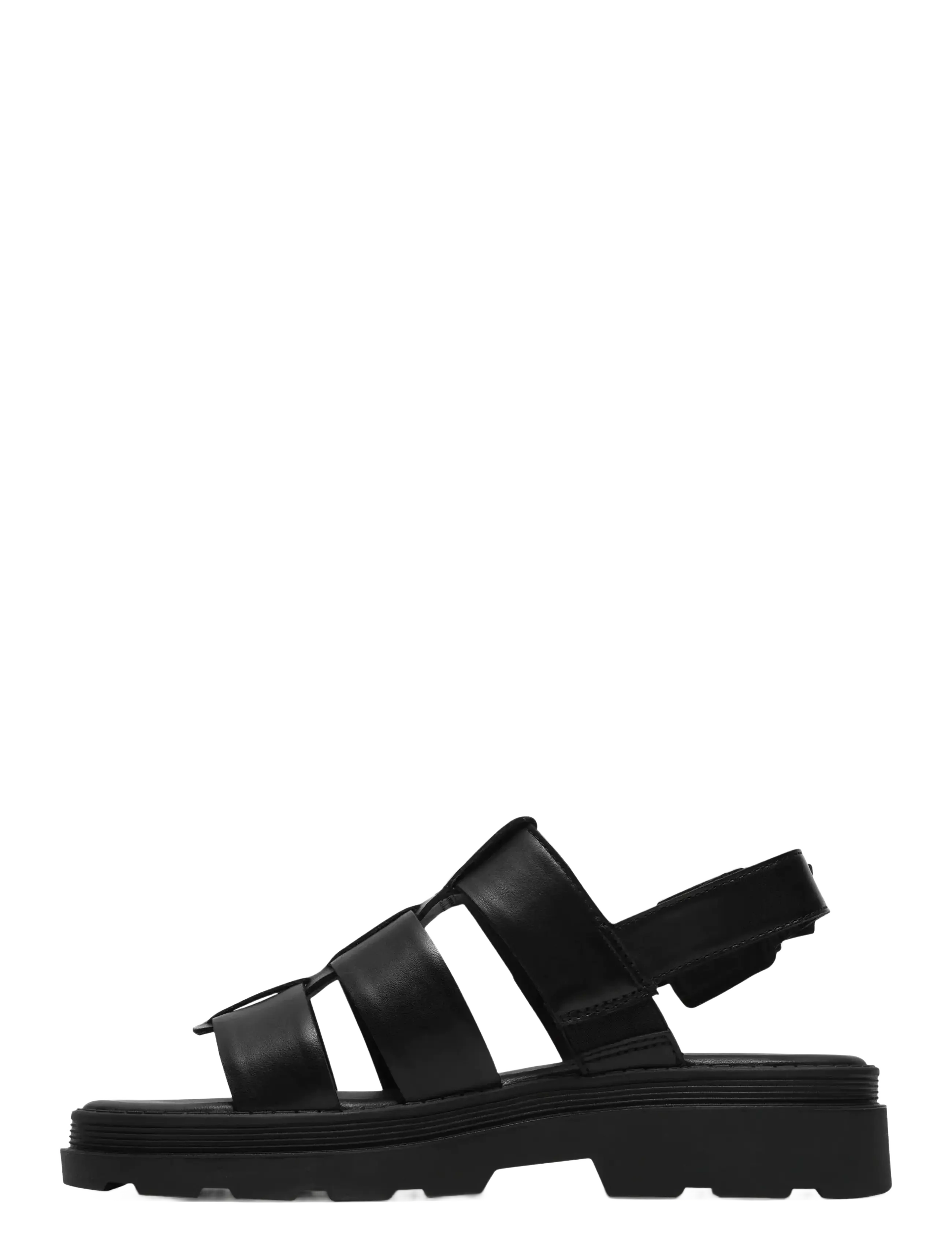 Clarks - Orinoco3 Strap D - flade sandaler - black leather - 4