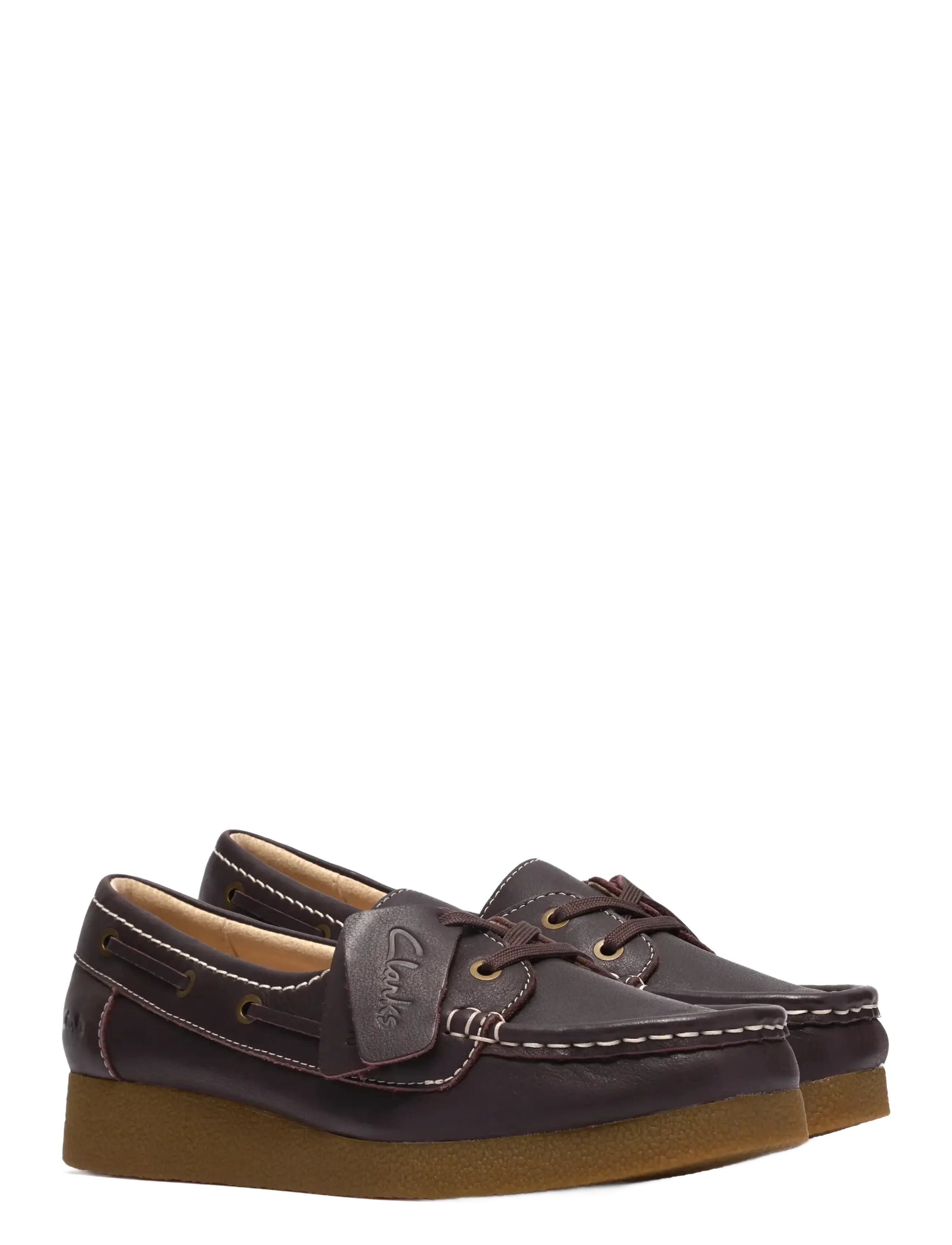Clarks - WallabeeEVOSea D - dark brown lea - 5