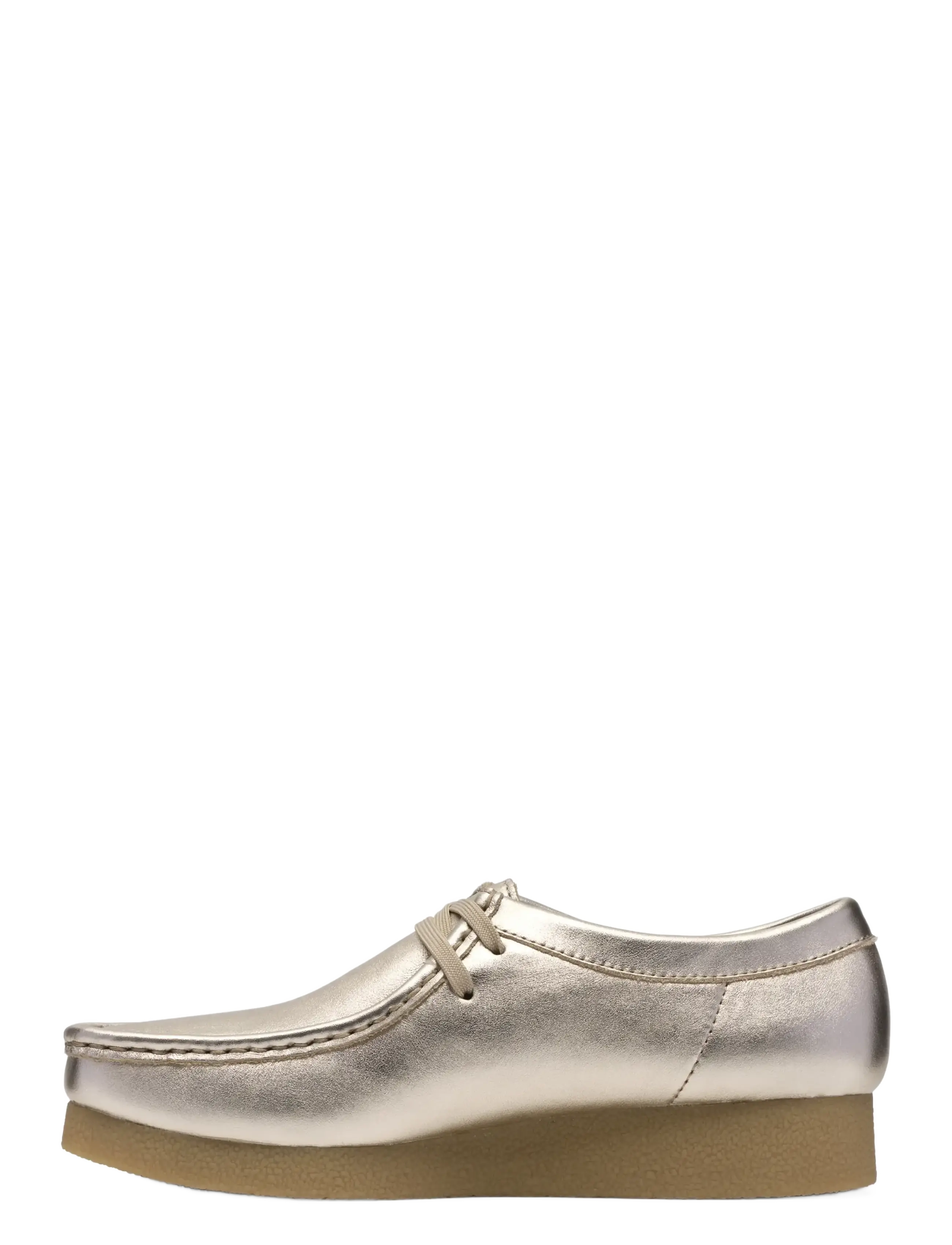 Clarks - WallabeeEVOSh D - loafers - gold leather - 2
