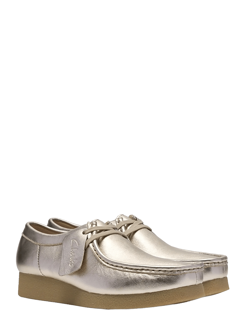 Clarks - WallabeeEVOSh D - mode trends - gold leather - 4