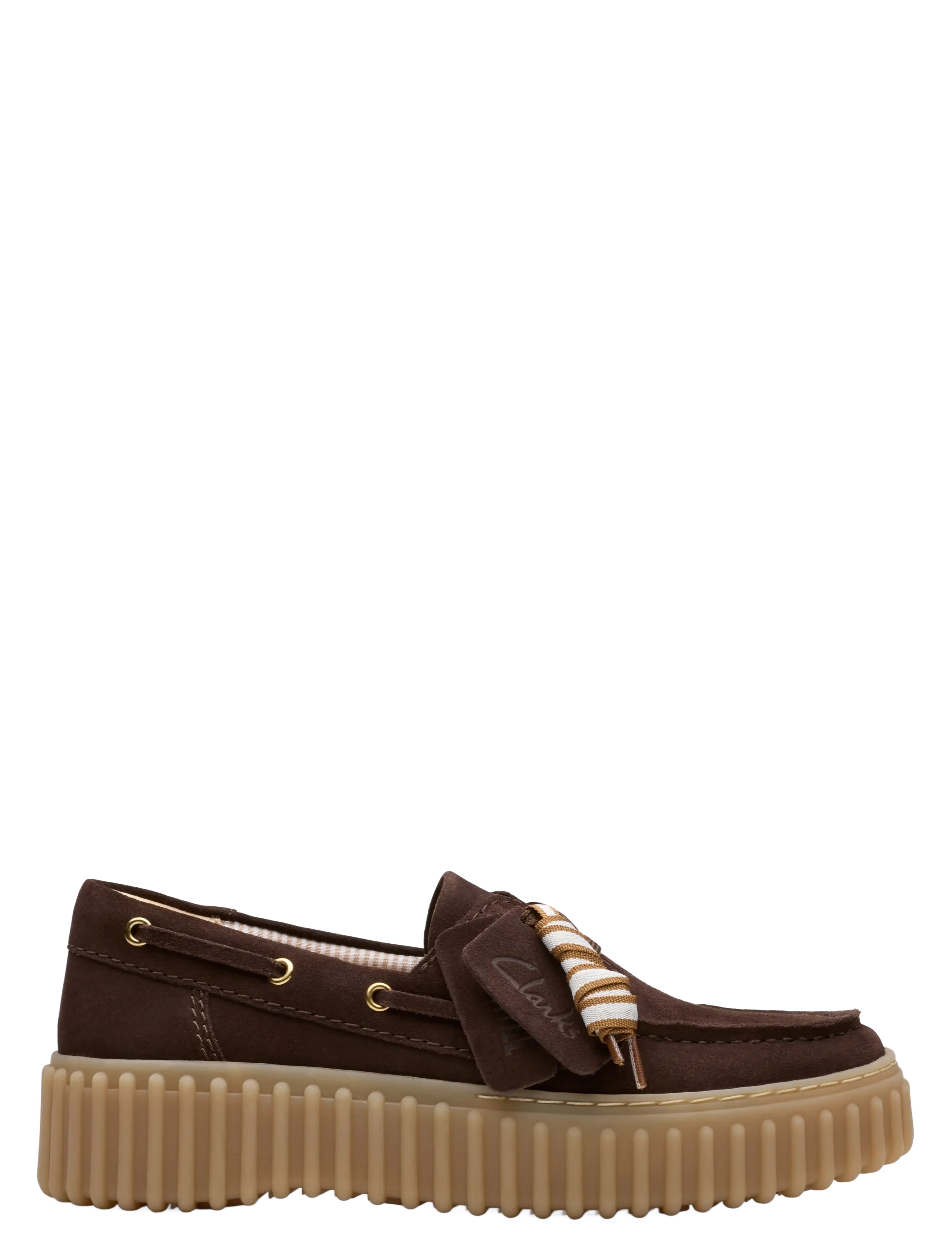 Clarks Torhill Boat D - Clarks - DARK BROWN SUEDE / brown