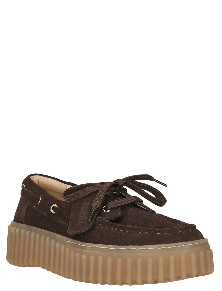 Clarks - Torhill Boat D - sejlersko - dark brown suede - 2