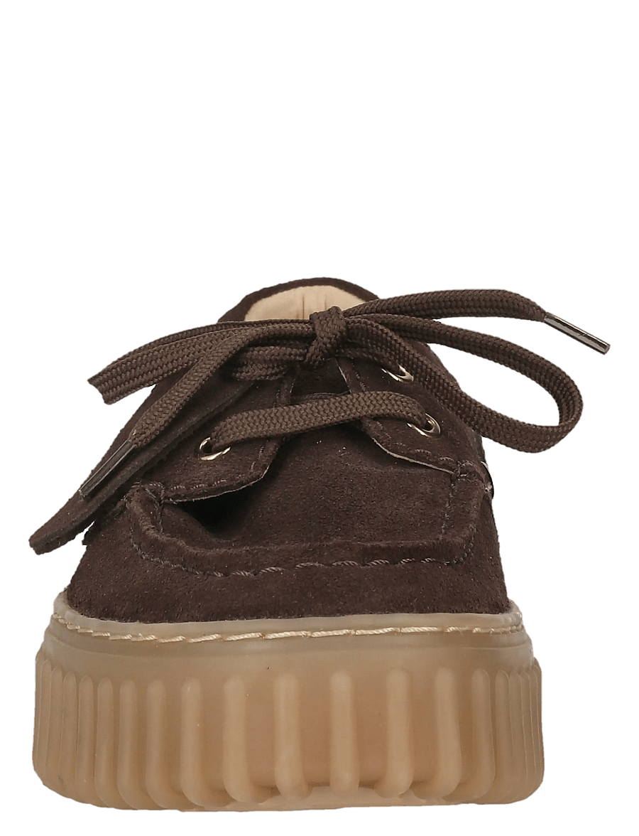 Clarks - Torhill Boat D - sejlersko - dark brown suede - 3