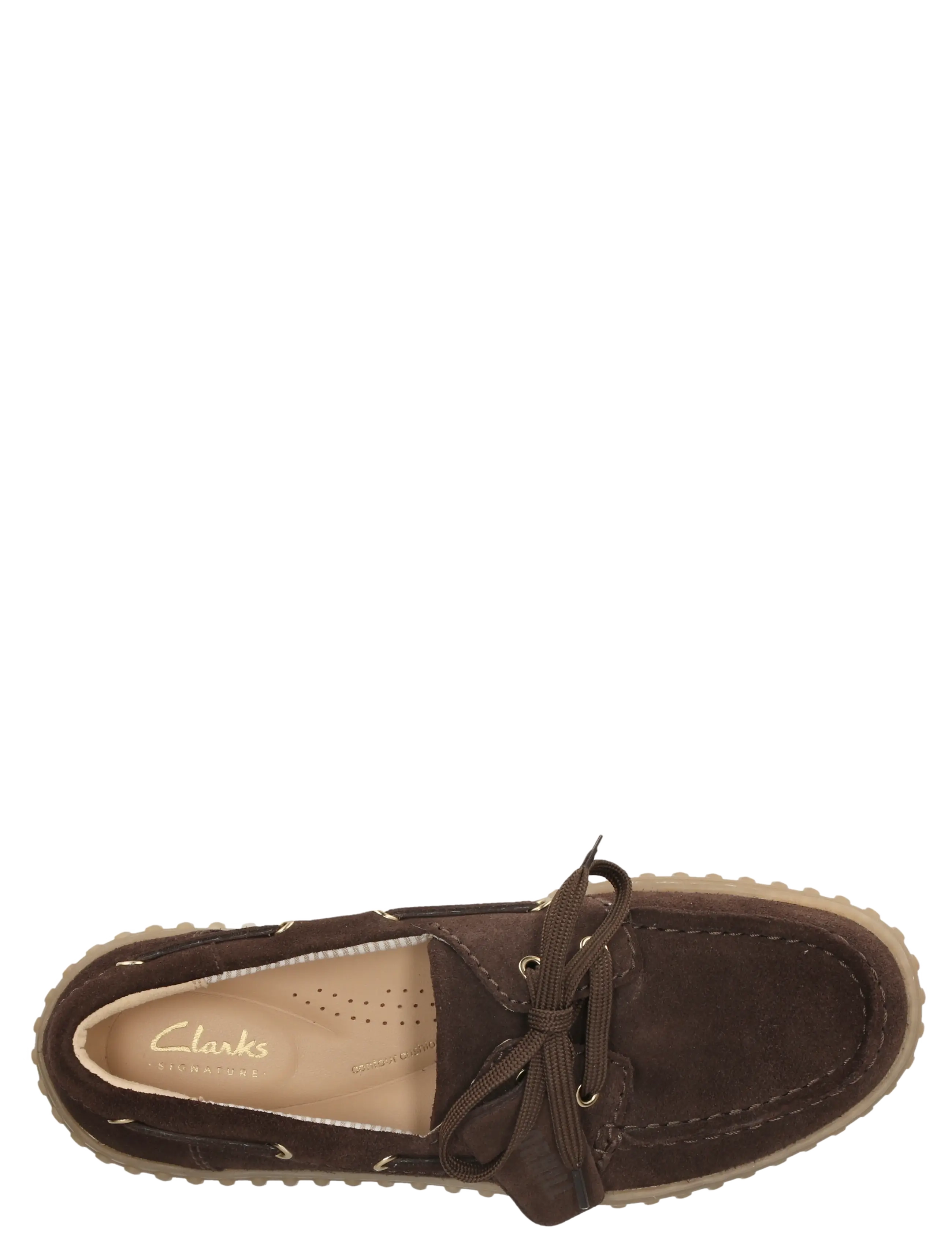 Clarks - Torhill Boat D - dark brown suede - 4