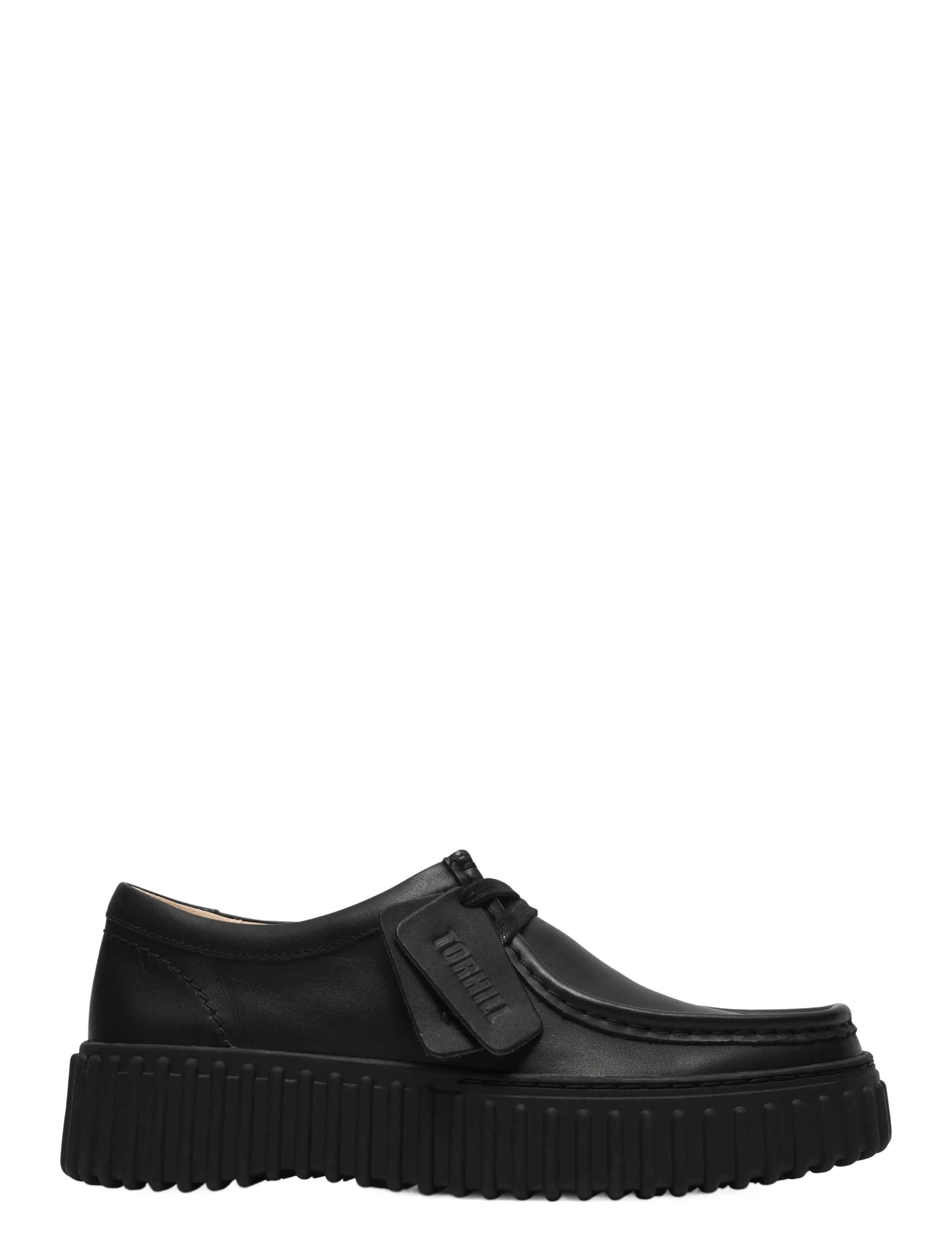 Clarks Torhill Bee D - Schnürschuhe - BLACK LEATHER / black