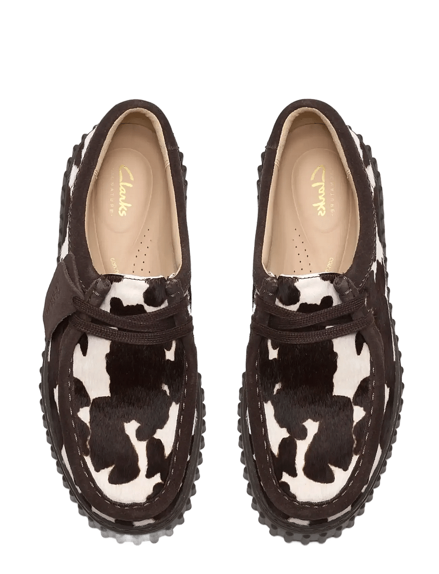 Clarks - Torhill Bee D - modetrender - cow print - 3