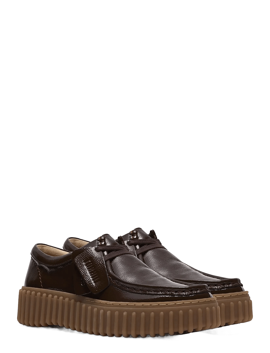 Clarks - Torhill Bee D - modetrends - dark brown pat - 1