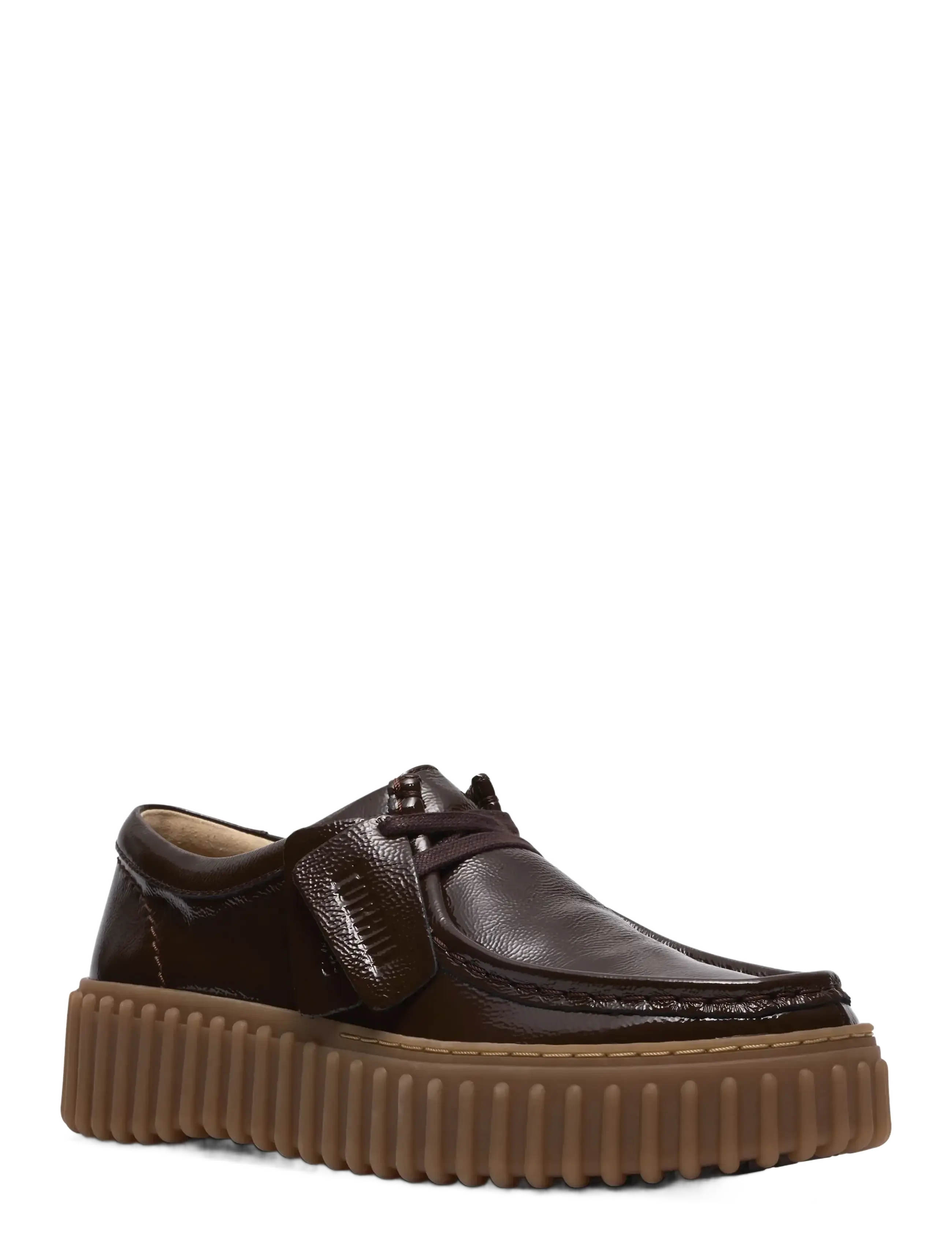 Clarks - Torhill Bee D - loafers - dark brown pat - 3