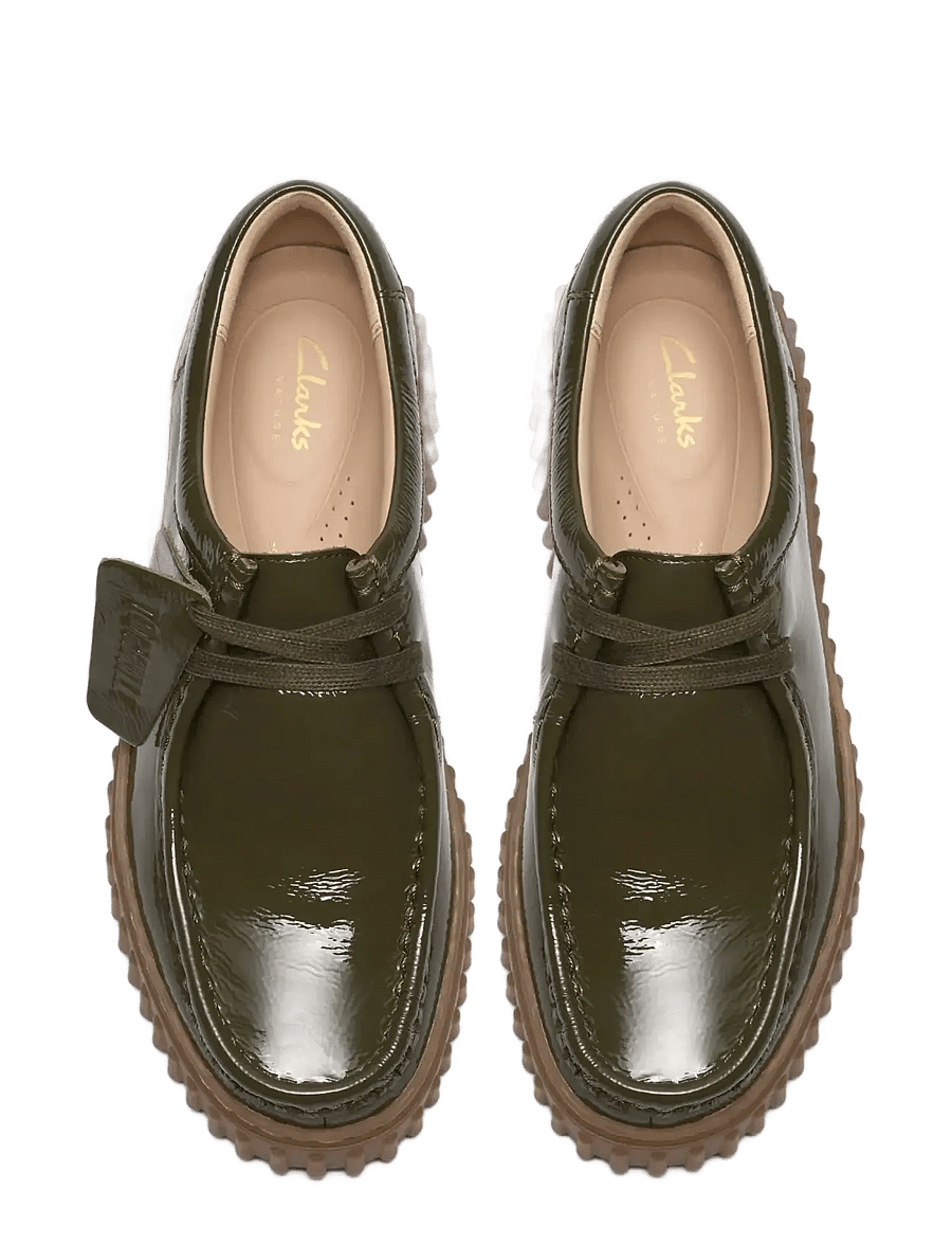 Clarks - Torhill Bee D - mados tendencijos - dark olive pat - 2
