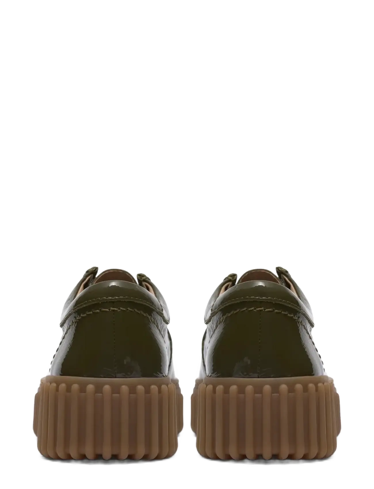 Clarks - Torhill Bee D - loafers - dark olive pat - 3
