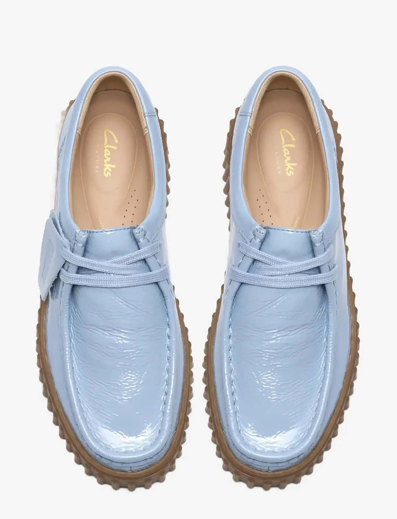 Clarks - Torhill Bee D - special occasions - lgt blue pat lea - 2