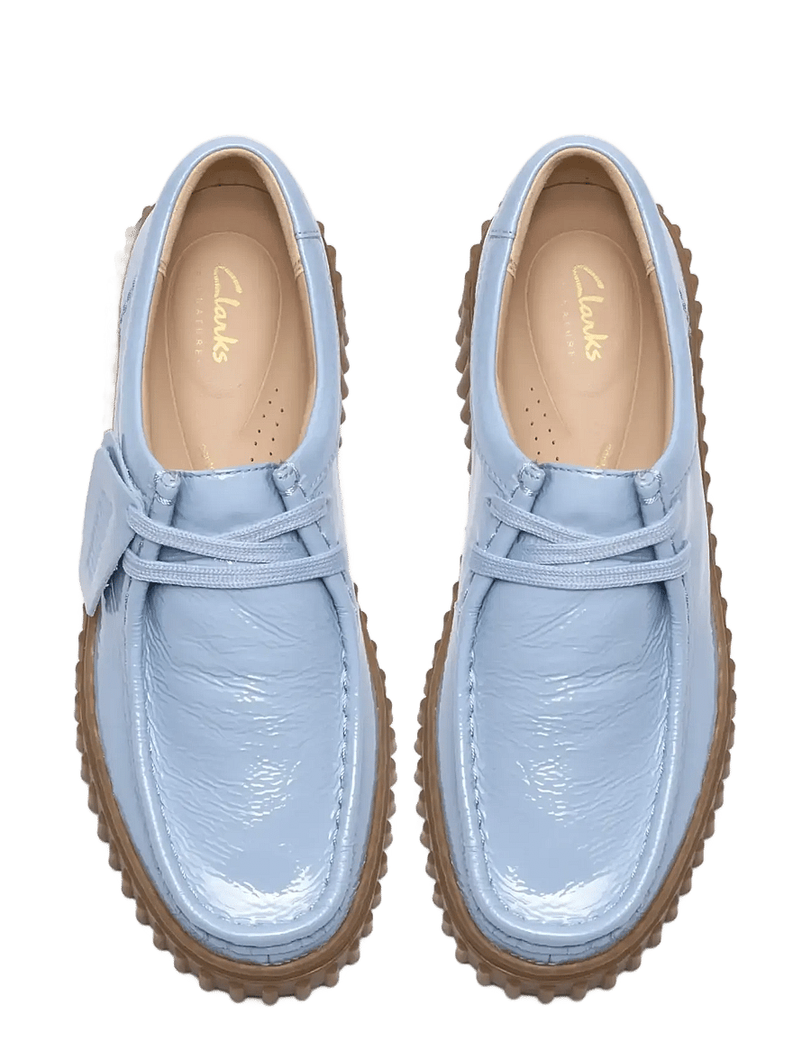 Clarks - Torhill Bee D - modetrends - lgt blue pat lea - 2