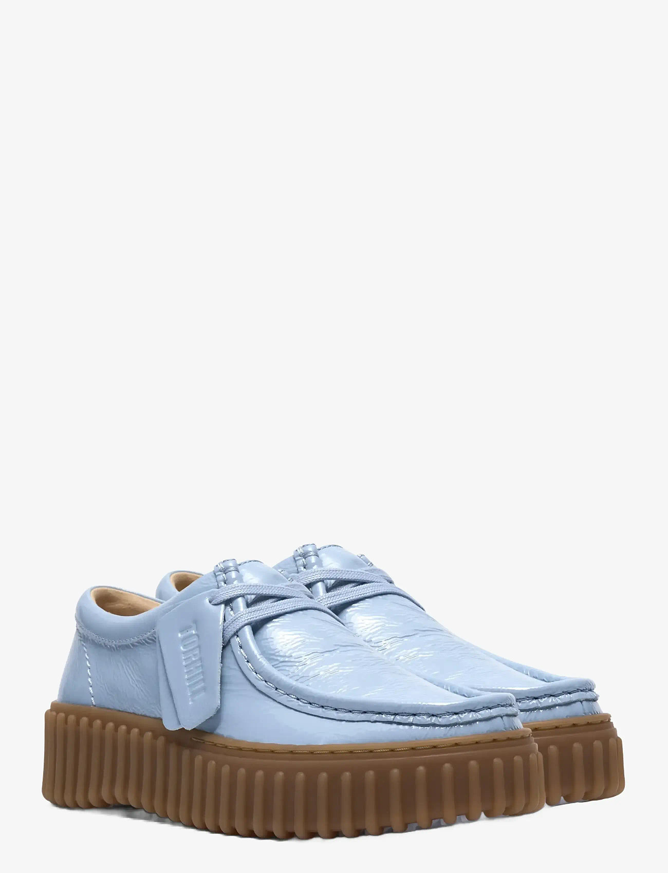 Clarks - Torhill Bee D - special occasions - lgt blue pat lea - 5