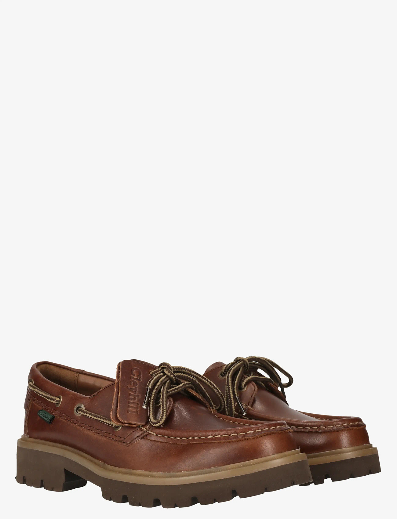Clarks - Cleyhill Boat. D - seglarskor - dark brown lea - 1