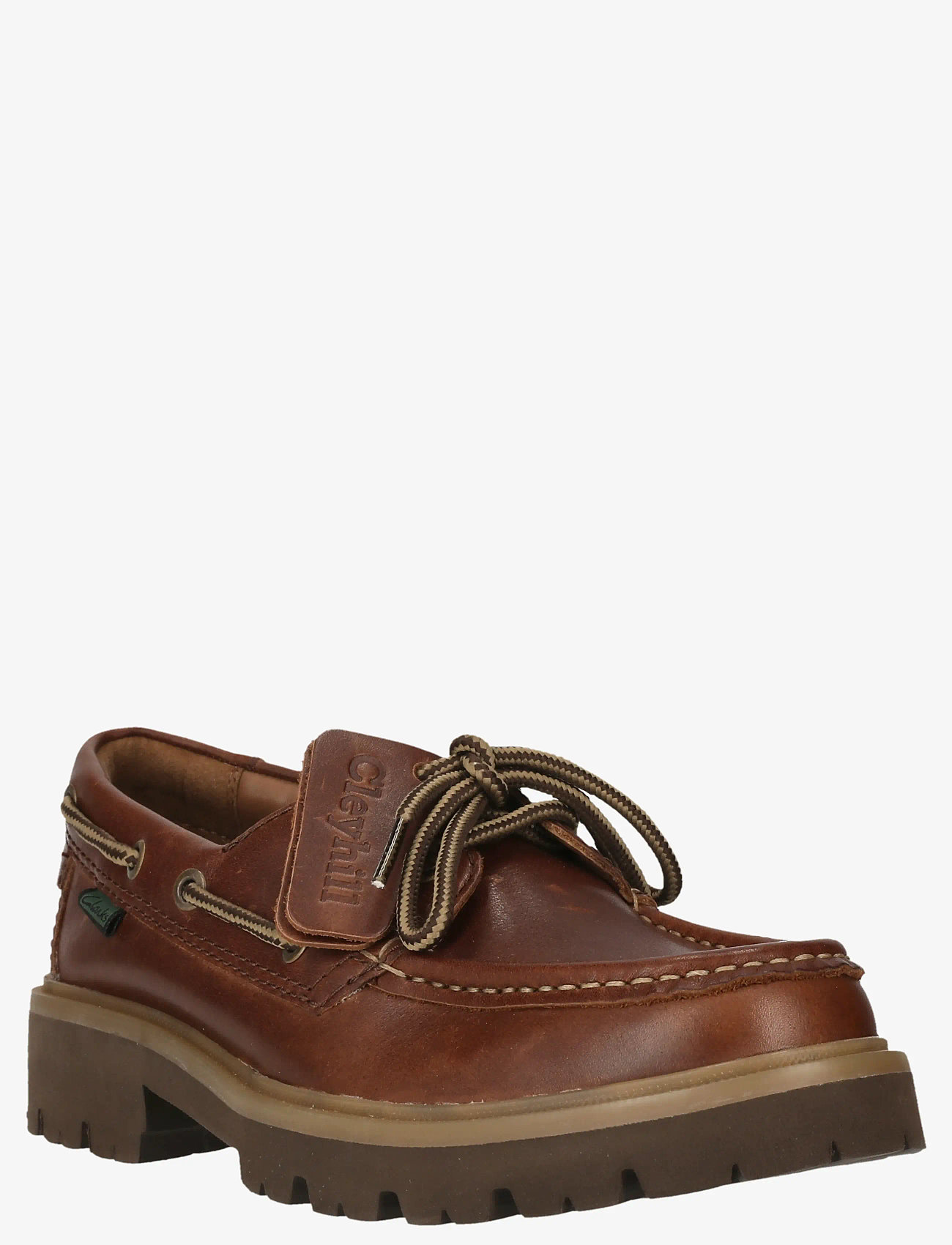 Clarks - Cleyhill Boat. D - seglarskor - dark brown lea - 2