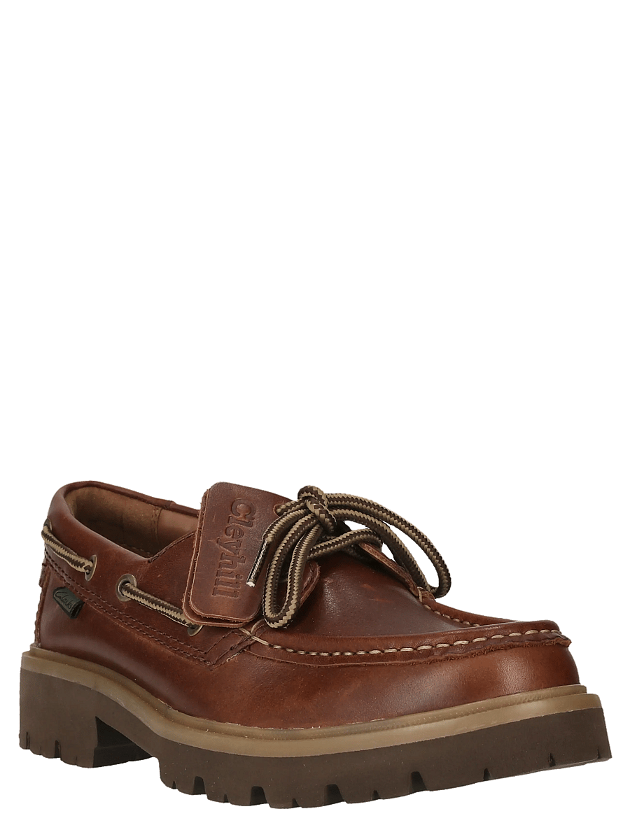 Clarks - Cleyhill Boat. D - chaussure bateau - dark brown lea - 2