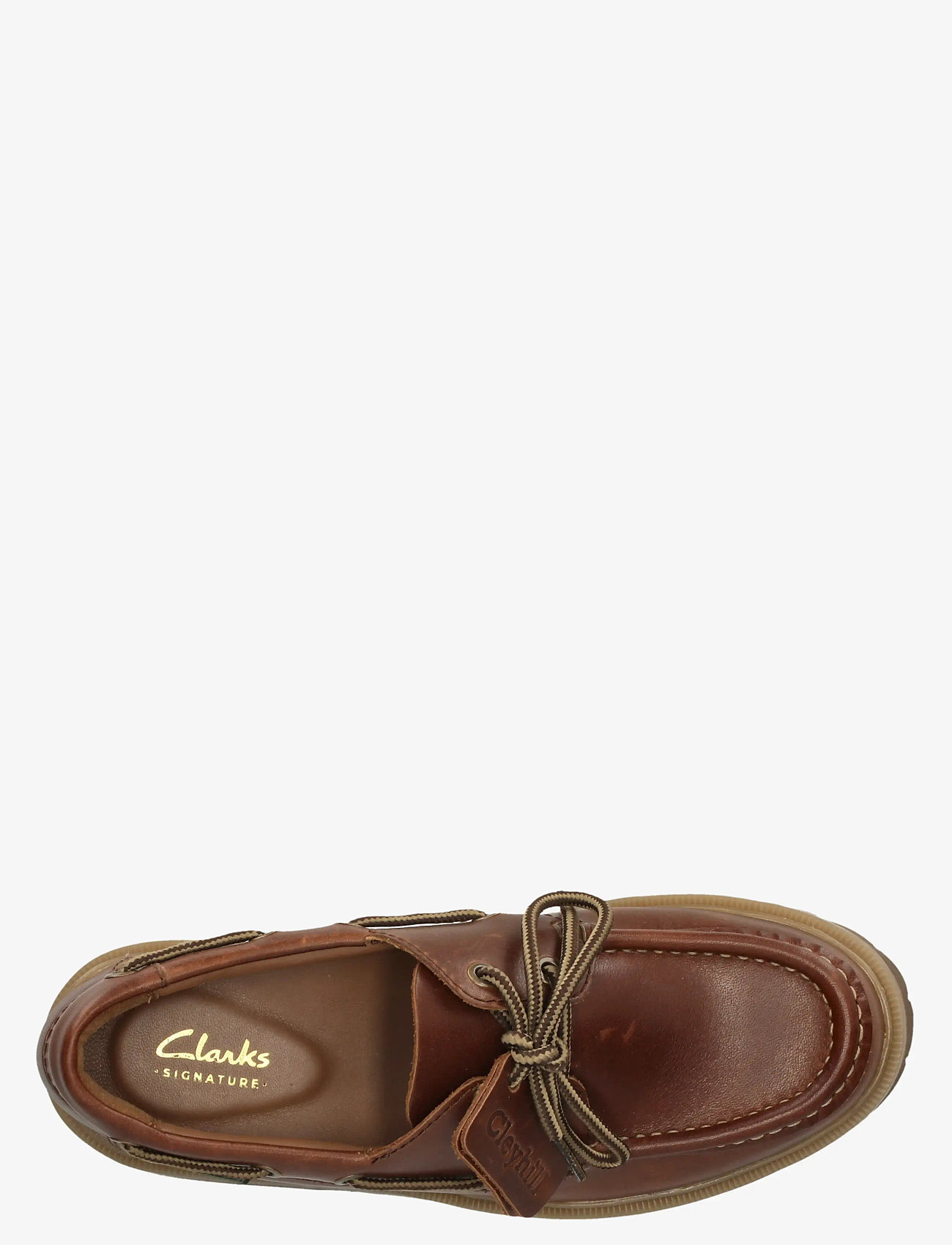 Clarks - Cleyhill Boat. D - seglarskor - dark brown lea - 4