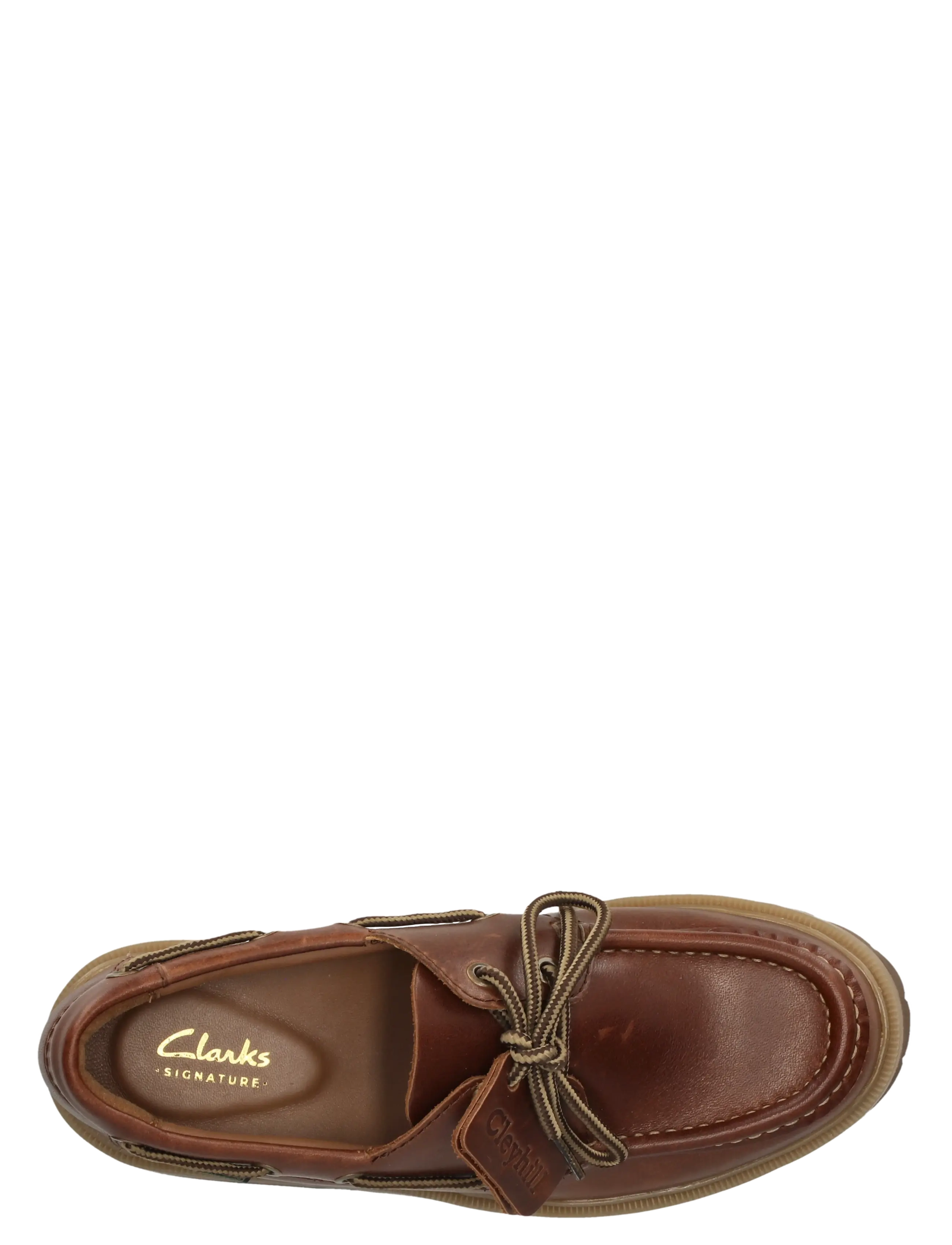 Clarks - Cleyhill Boat. D - dark brown lea - 4