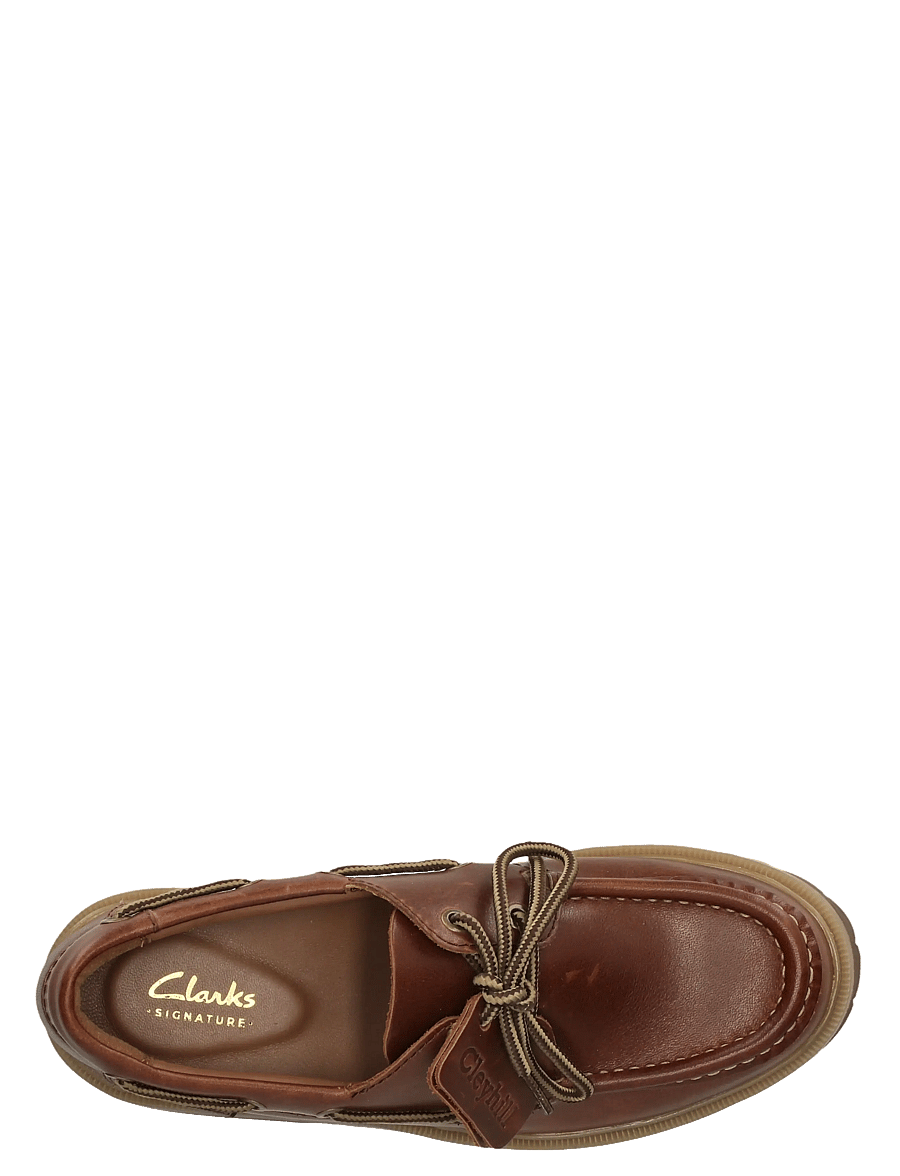Clarks - Cleyhill Boat. D - chaussure bateau - dark brown lea - 4