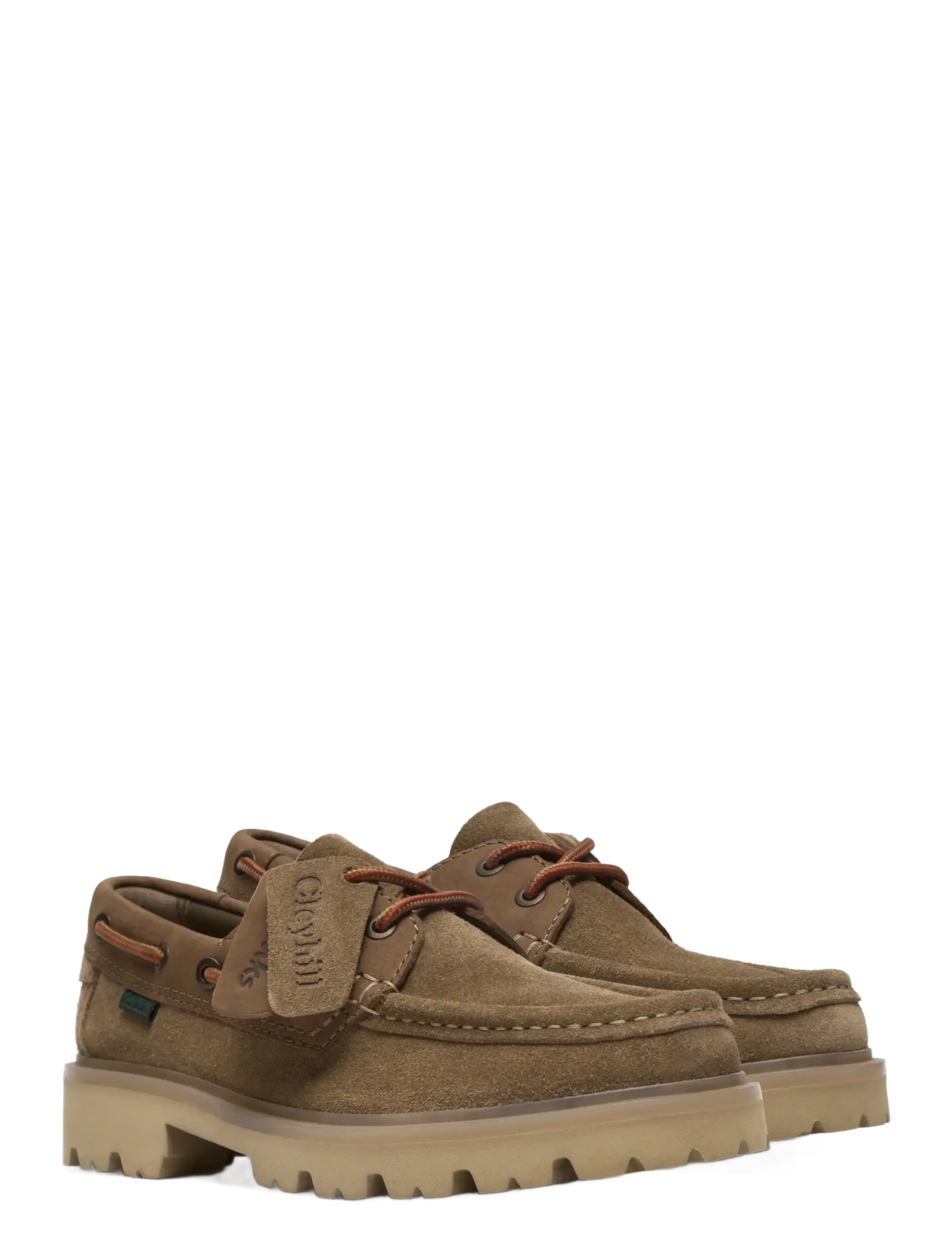Clarks - Cleyhill Boat. D - dark sand combi - 4
