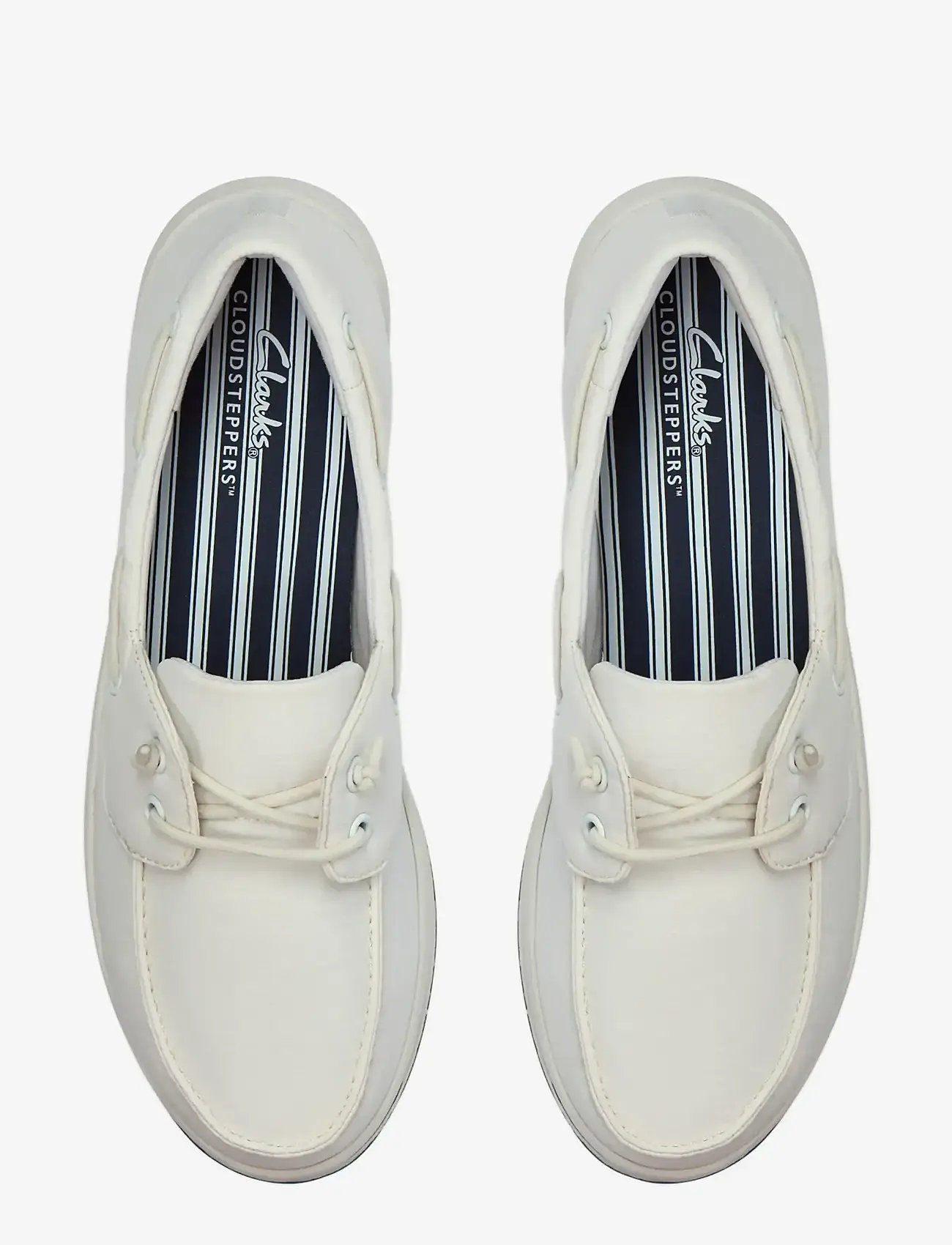 Clarks - Brinkley Edge D - sejlersko - white - 4