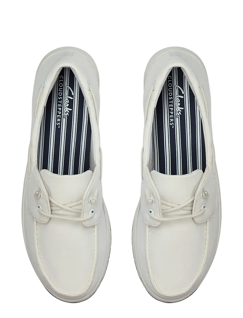 Clarks - Brinkley Edge D - sejlersko - white - 4