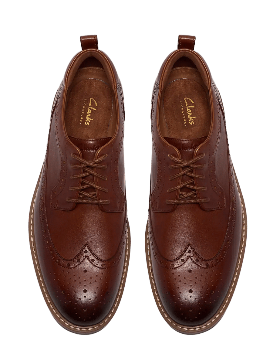 Clarks - Aldwin2 Limit G - brogues - dark tan lea - 5
